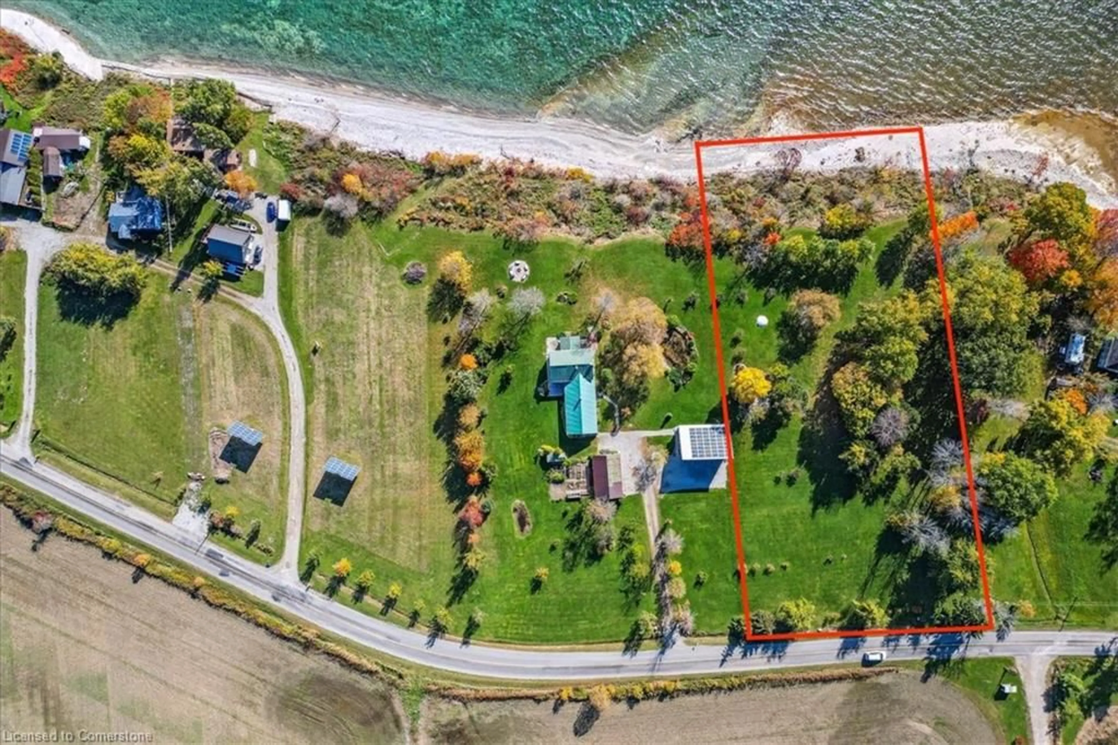 A pic from outside/outdoor area/front of a property/back of a property/a pic from drone, water/lake/river/ocean view for 488 South Coast Dr, Haldimand Ontario N0A 1L0