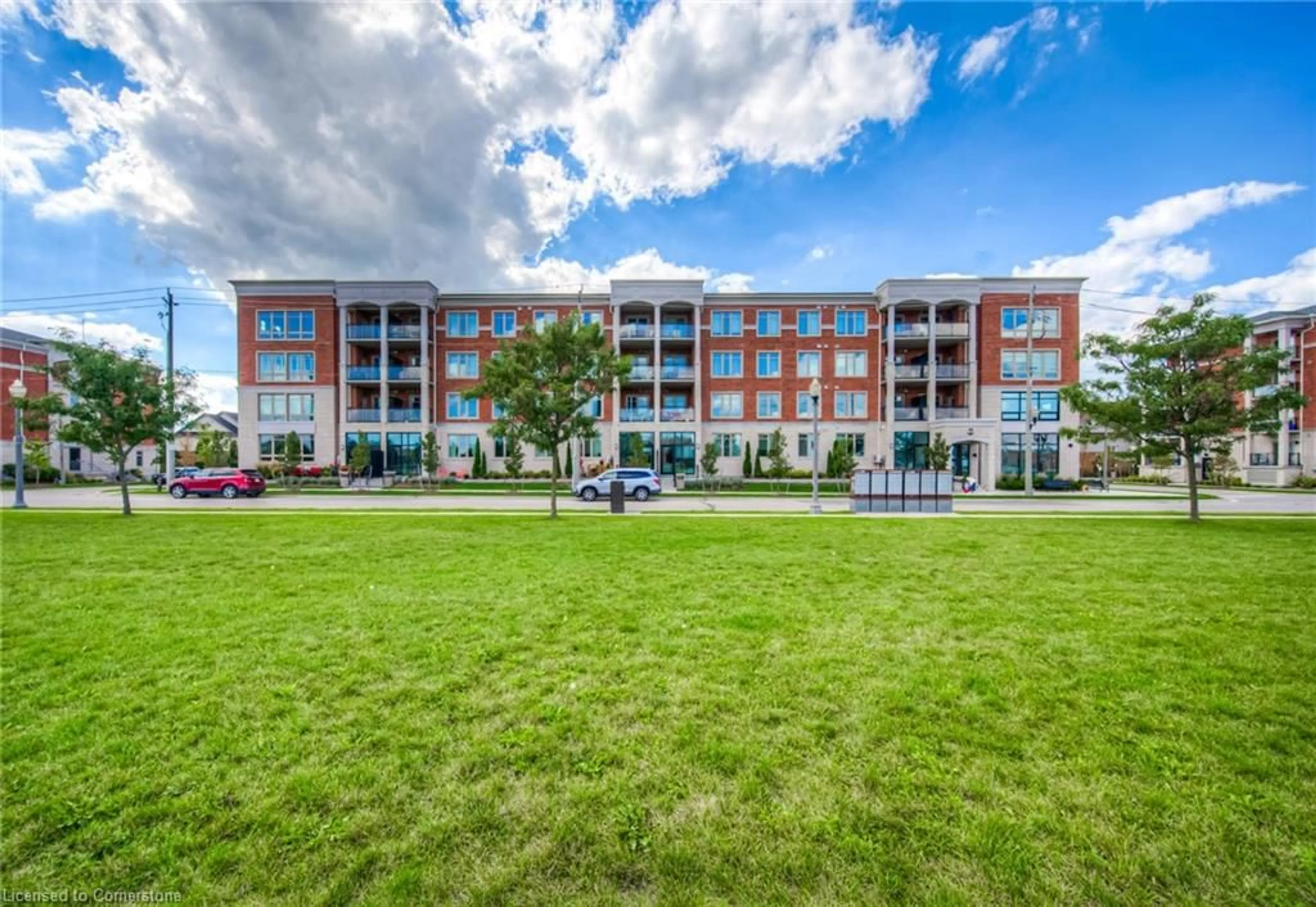A pic from outside/outdoor area/front of a property/back of a property/a pic from drone, building for 175 Commonwealth St #406, Kitchener Ontario N2E 0H4