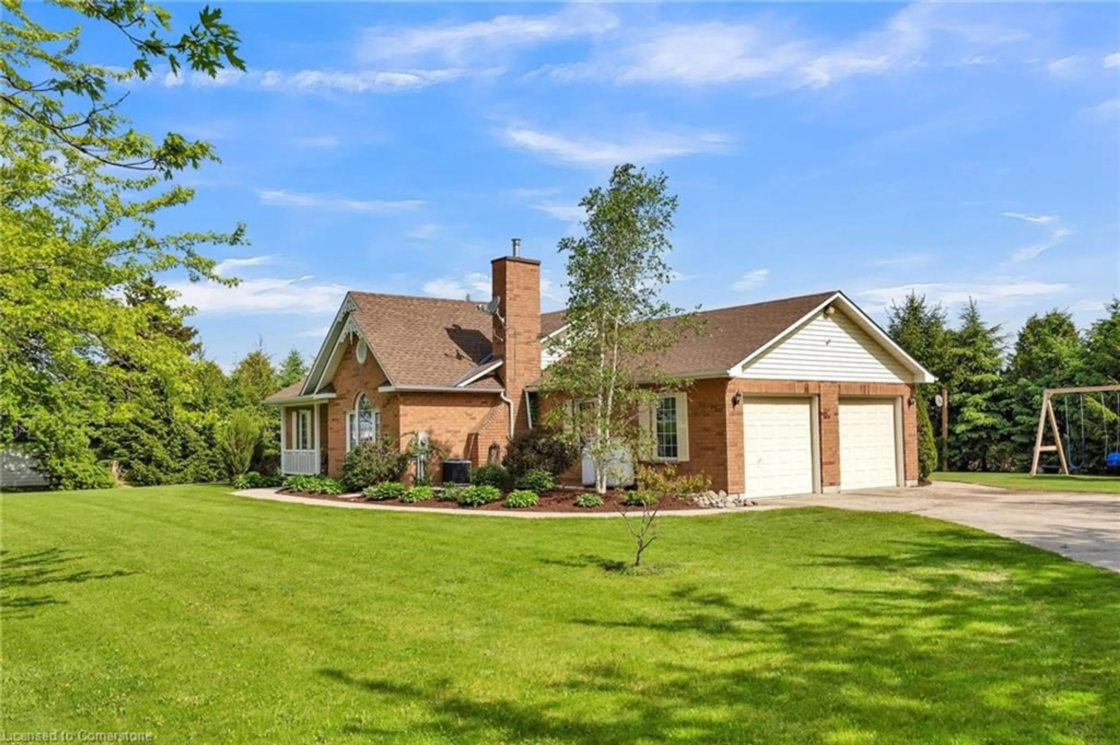 Home with brick exterior material, unknown for 7635 Wellington Road 7, Alma Ontario N0B 1A0