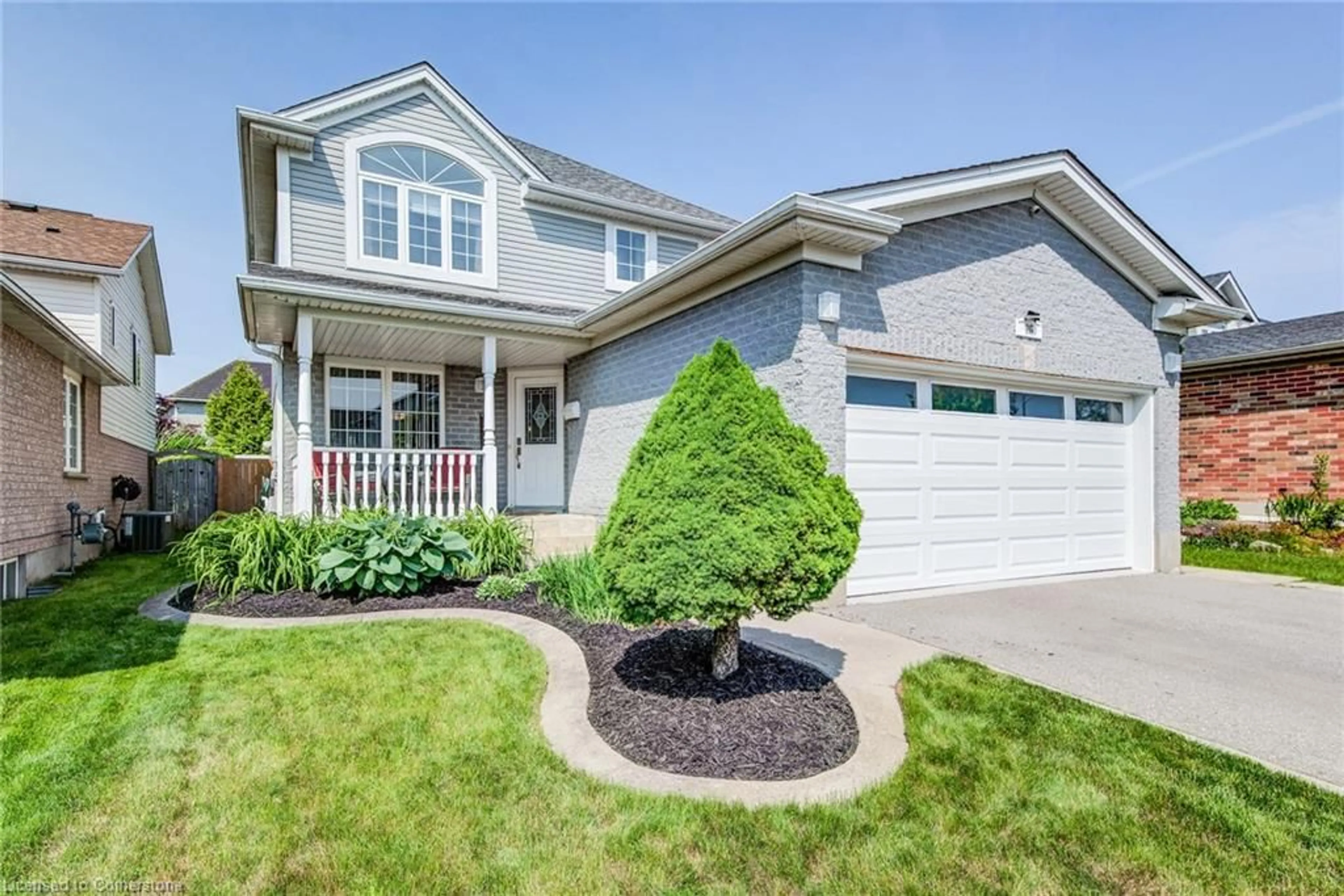 Home with vinyl exterior material, street for 96 Sofron Dr, Cambridge Ontario N3C 4H9