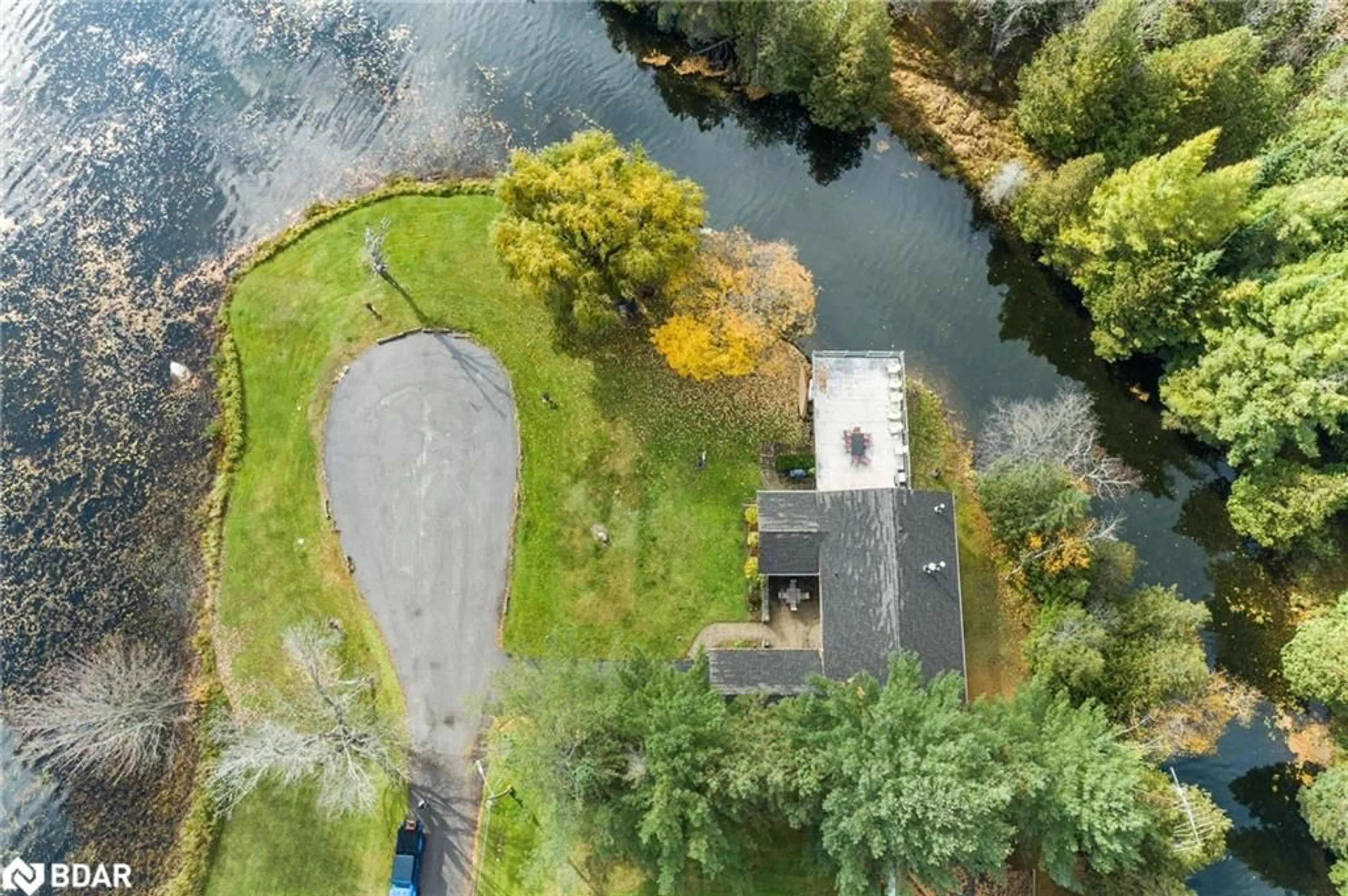 A pic from outside/outdoor area/front of a property/back of a property/a pic from drone, water/lake/river/ocean view for 102 Albert St, Coboconk Ontario K0M 1K0