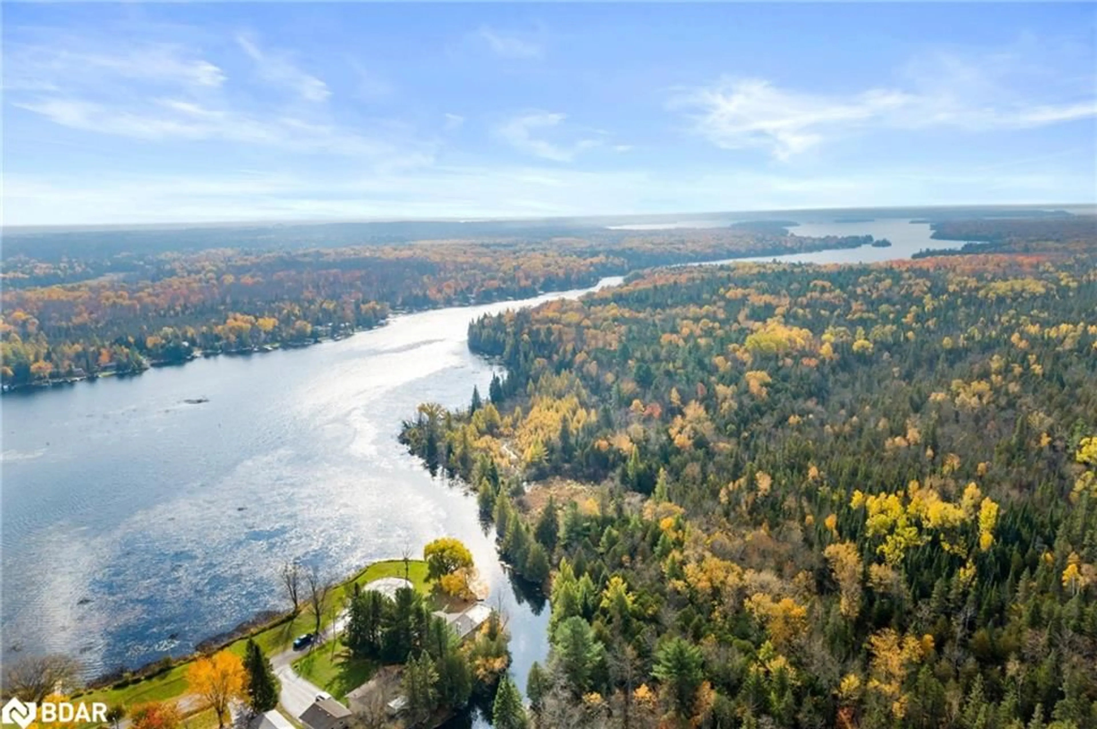 A pic from outside/outdoor area/front of a property/back of a property/a pic from drone, water/lake/river/ocean view for 102 Albert St, Coboconk Ontario K0M 1K0