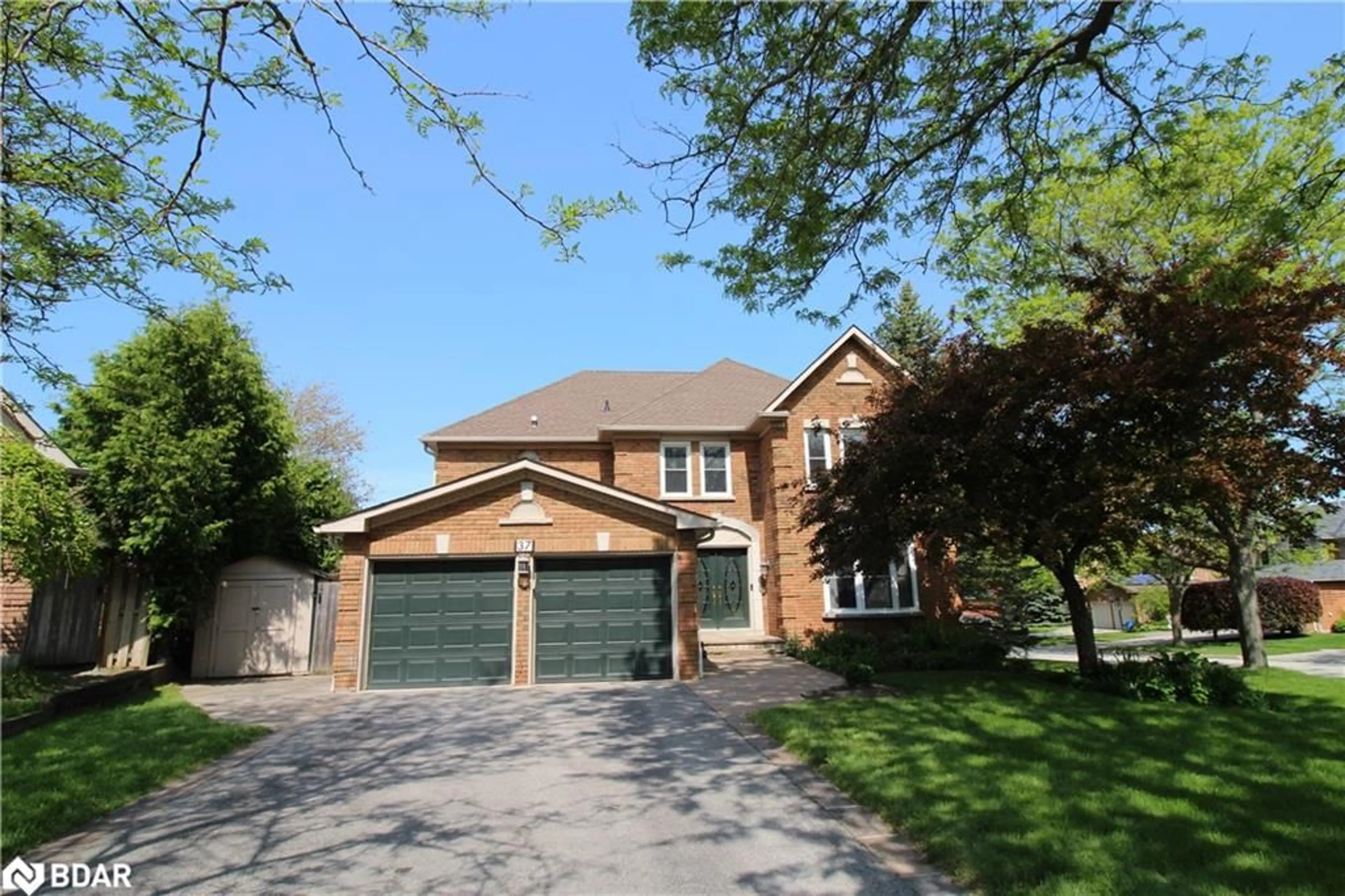 Home with brick exterior material, street for 37 Falling Brook Dr, Barrie Ontario L4N 7E9