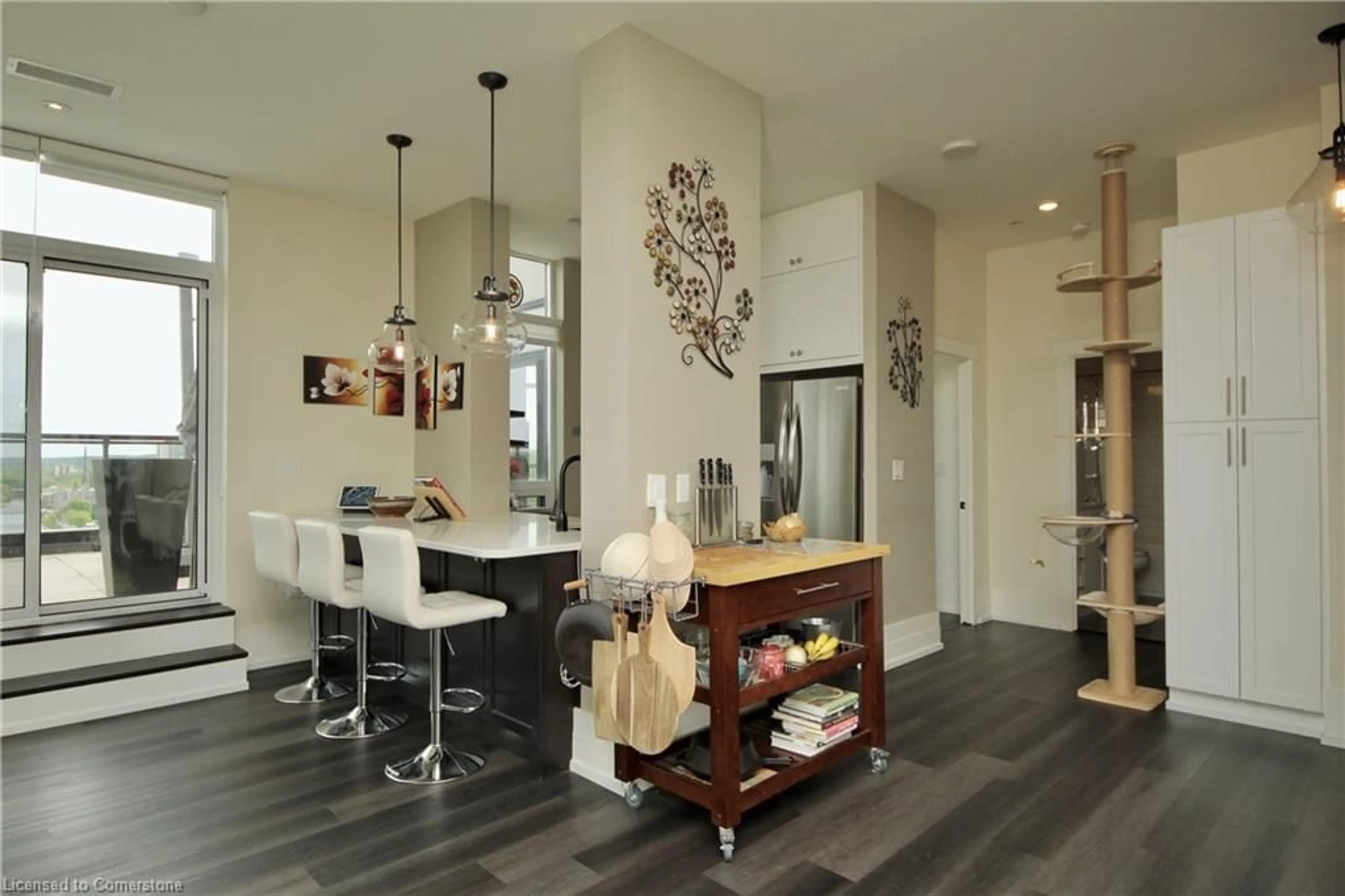 Open concept kitchen, unknown for 150 Water St #PH#2, Cambridge Ontario N1R 0B5