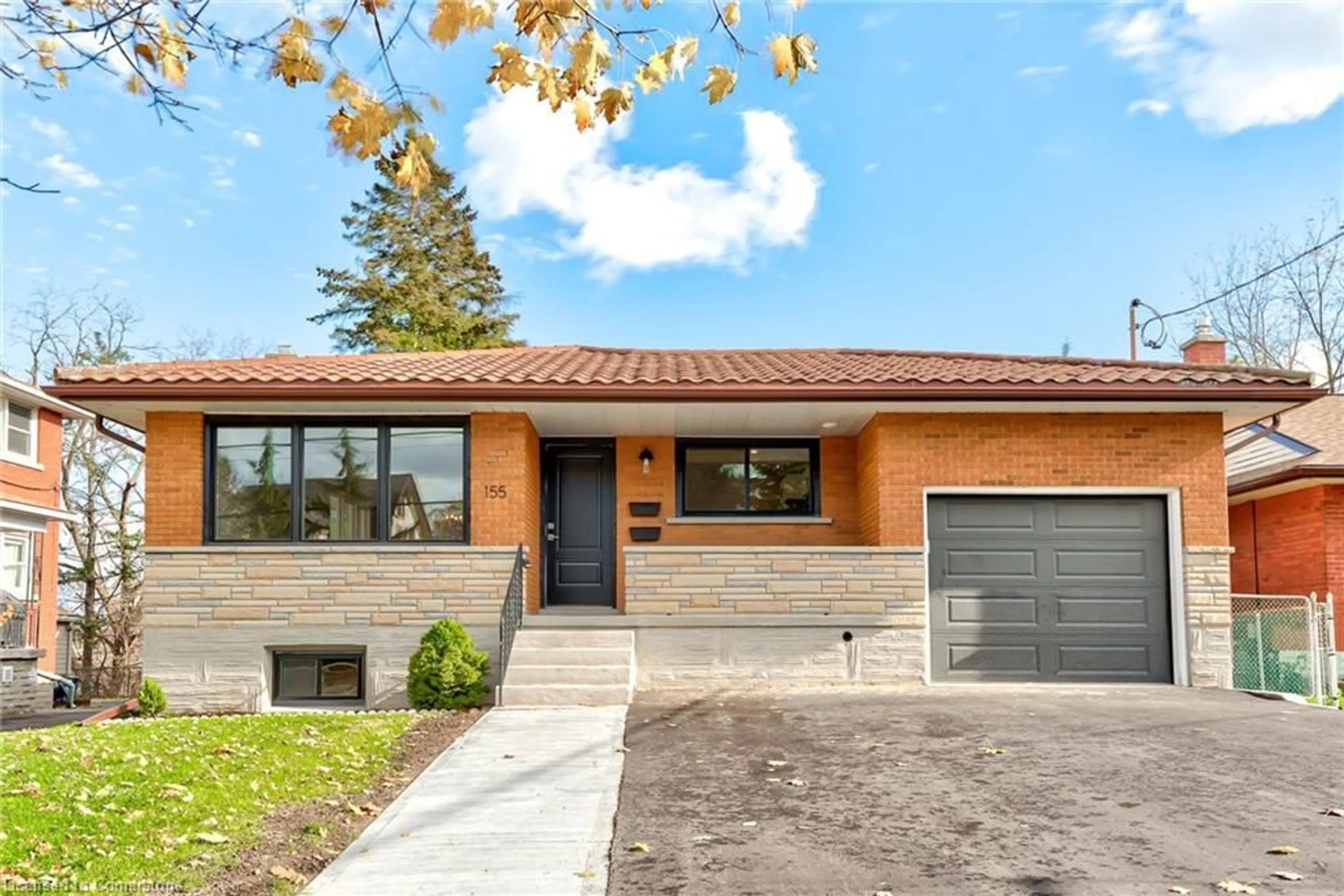 Home with brick exterior material, street for 155 Doon Rd, Kitchener Ontario N2G 3E1