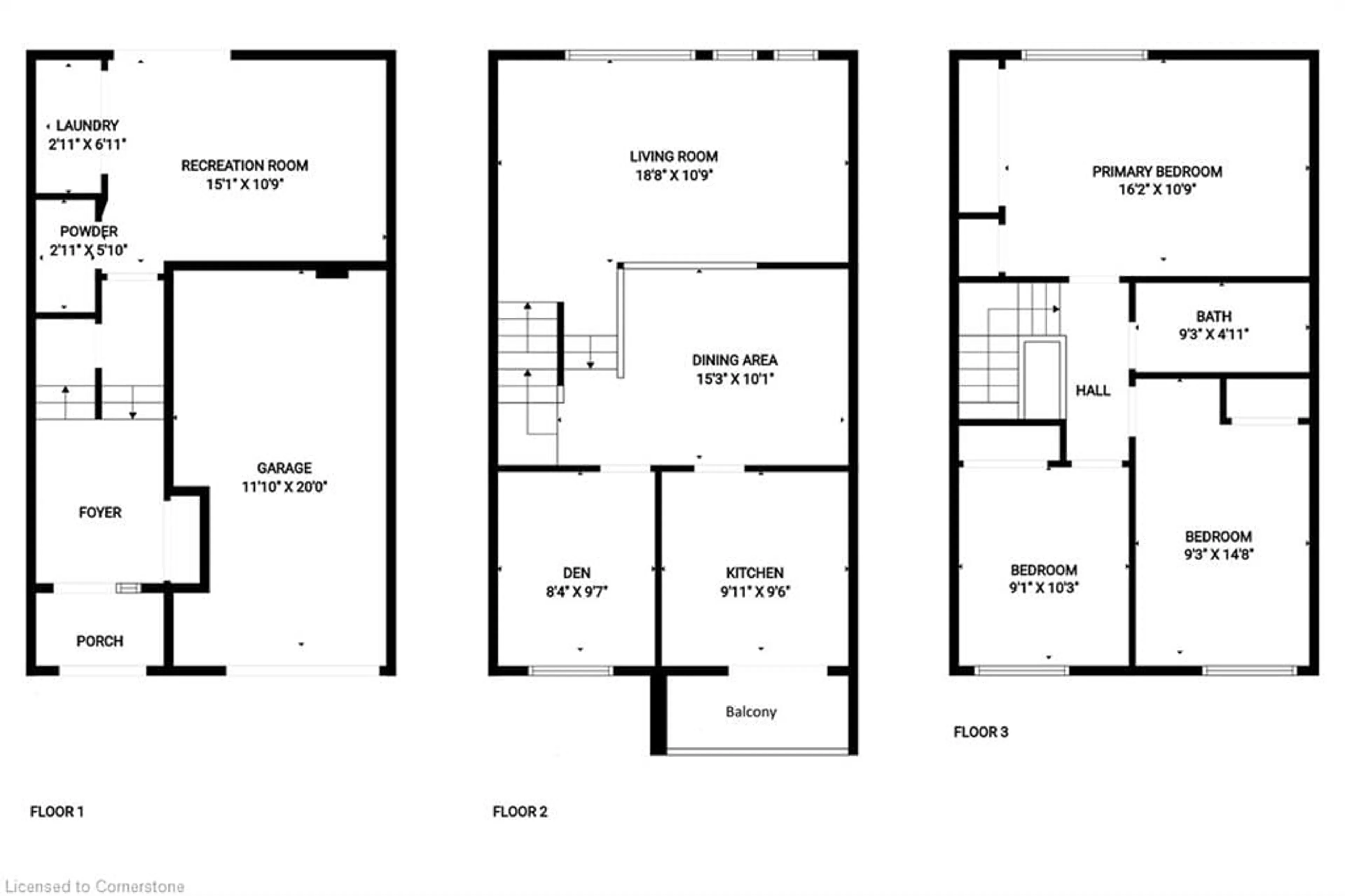 Floor plan for 1967 Main St #47, Hamilton Ontario L8S 4P4