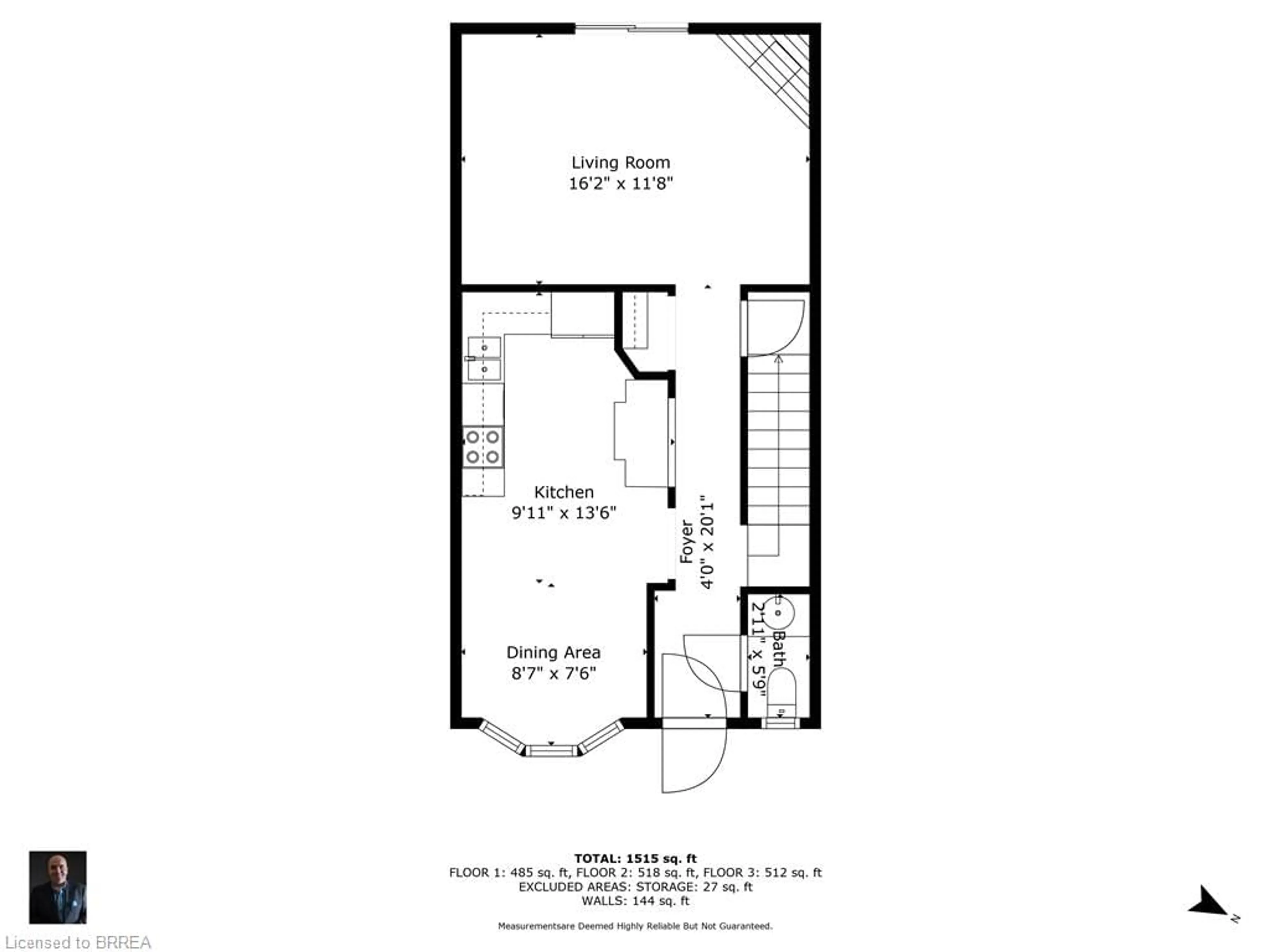 Floor plan for 153 Brantwood Park Rd #D, Brantford Ontario N3P 1X9