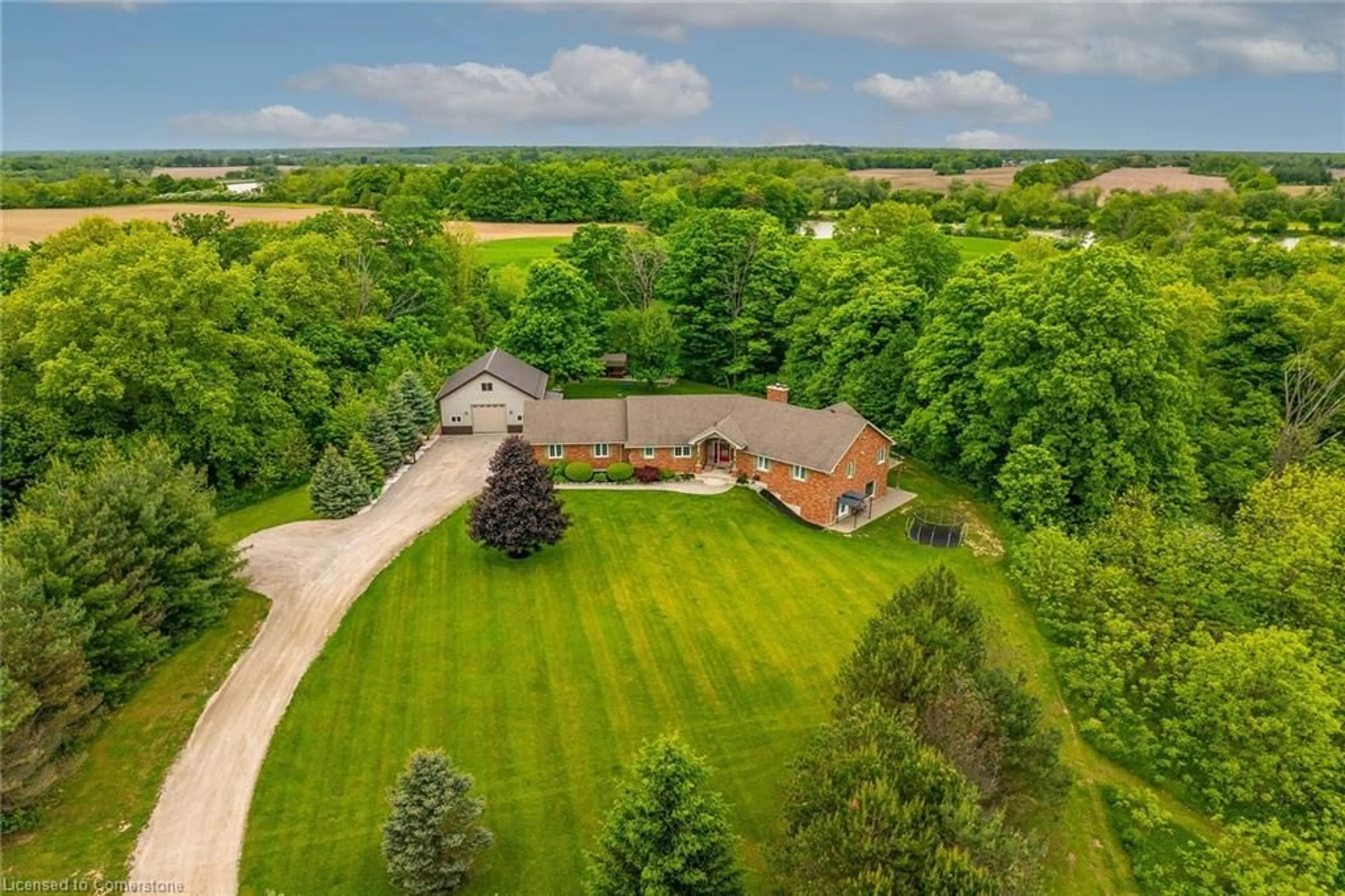 A pic from outside/outdoor area/front of a property/back of a property/a pic from drone, unknown for 1442 River Rd, Cayuga Ontario N0A 1E0