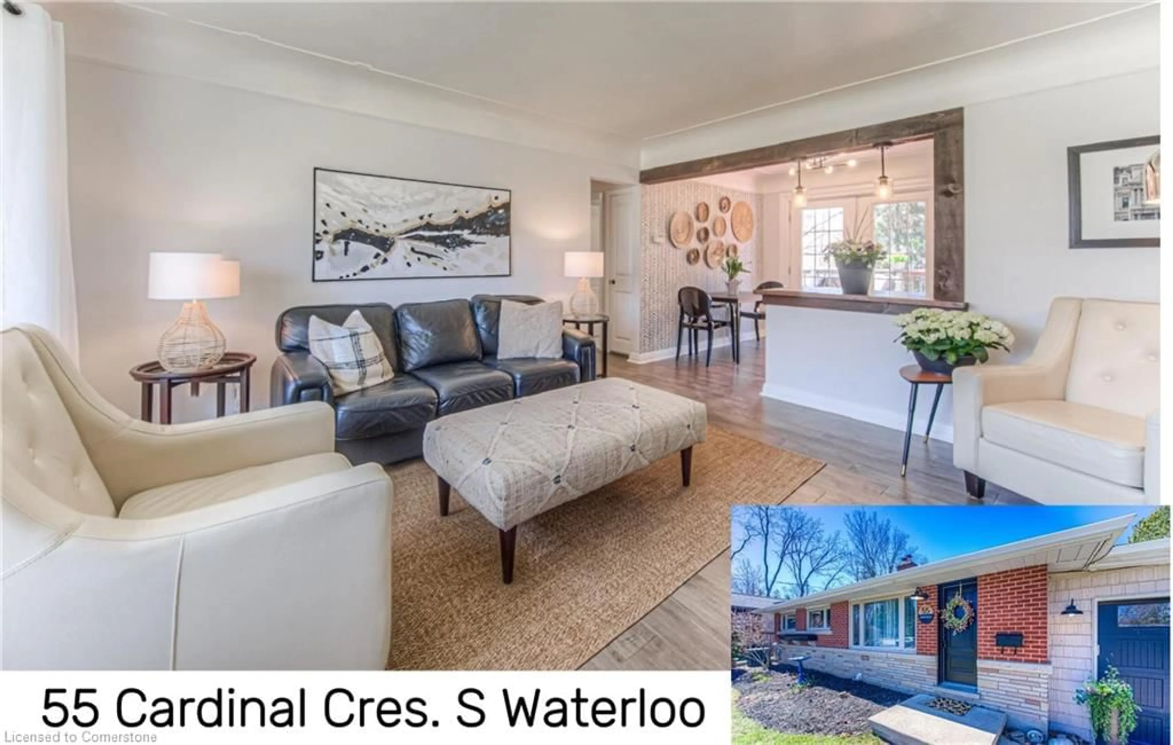 Living room with furniture, unknown for 55 Cardinal Cres, Waterloo Ontario N2J 2E6