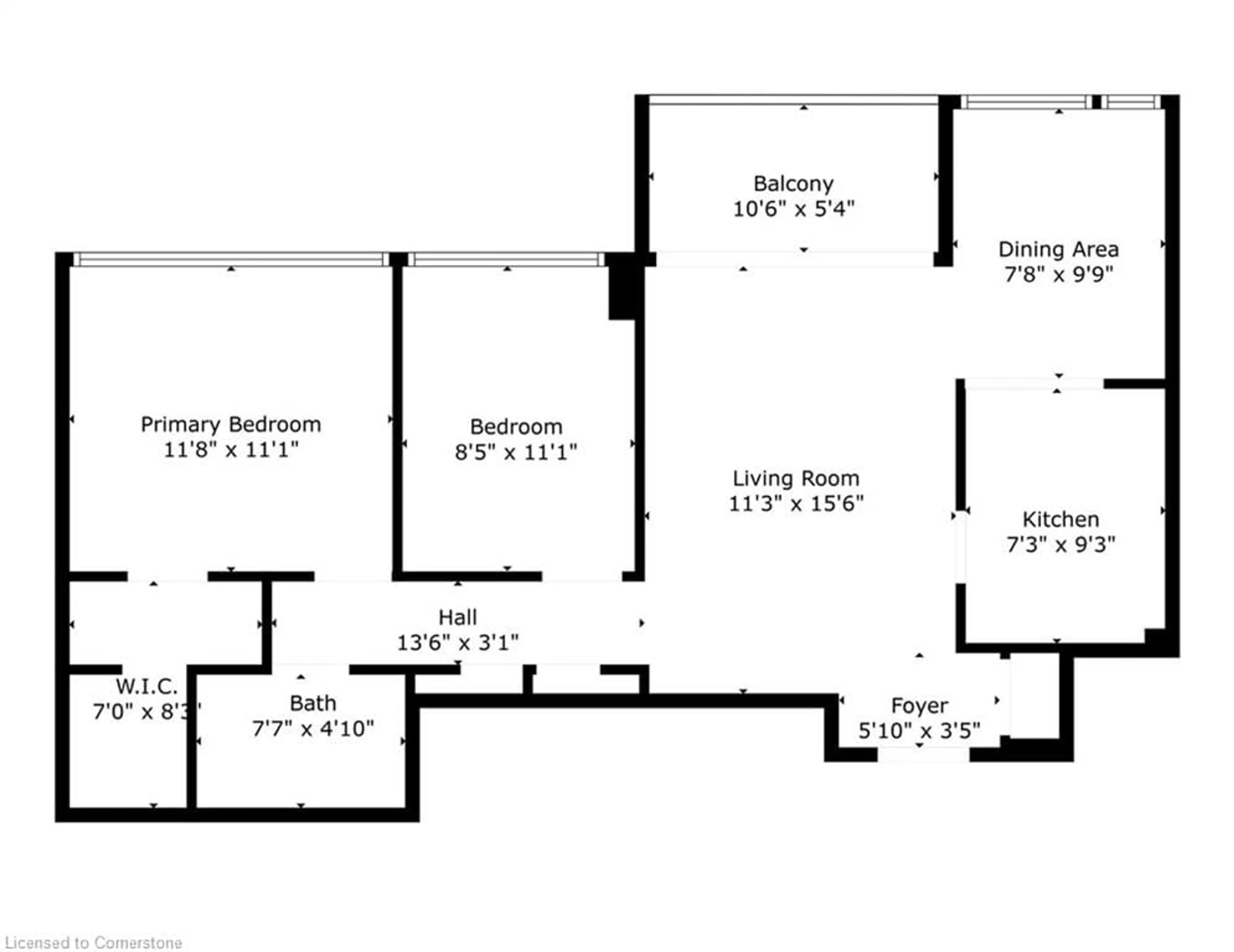 Floor plan for 530 Lolita Garden #1211, Mississauga Ontario L5A 3T2