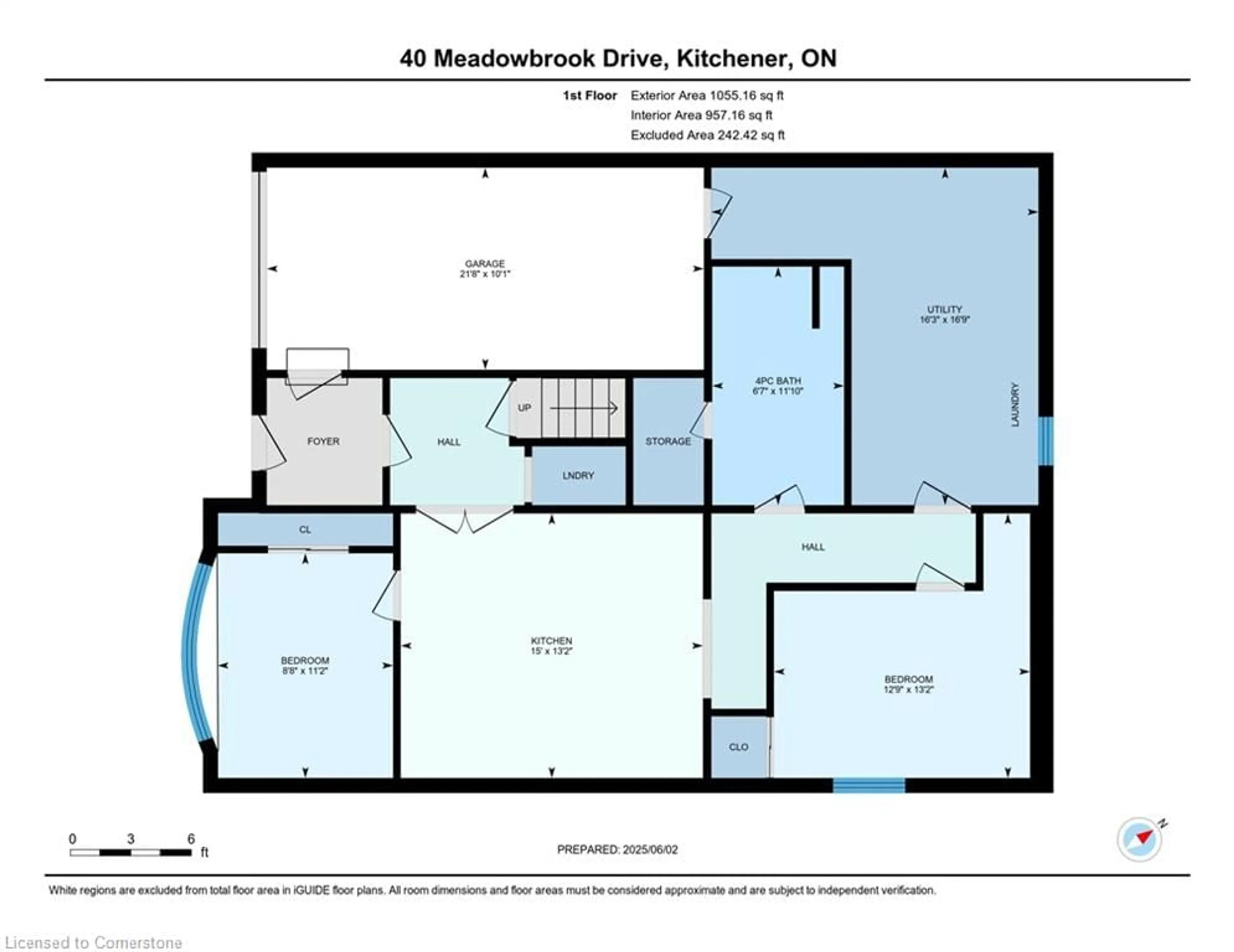 Floor plan for 40 Meadowbrook Dr, Kitchener Ontario N2N 1E6