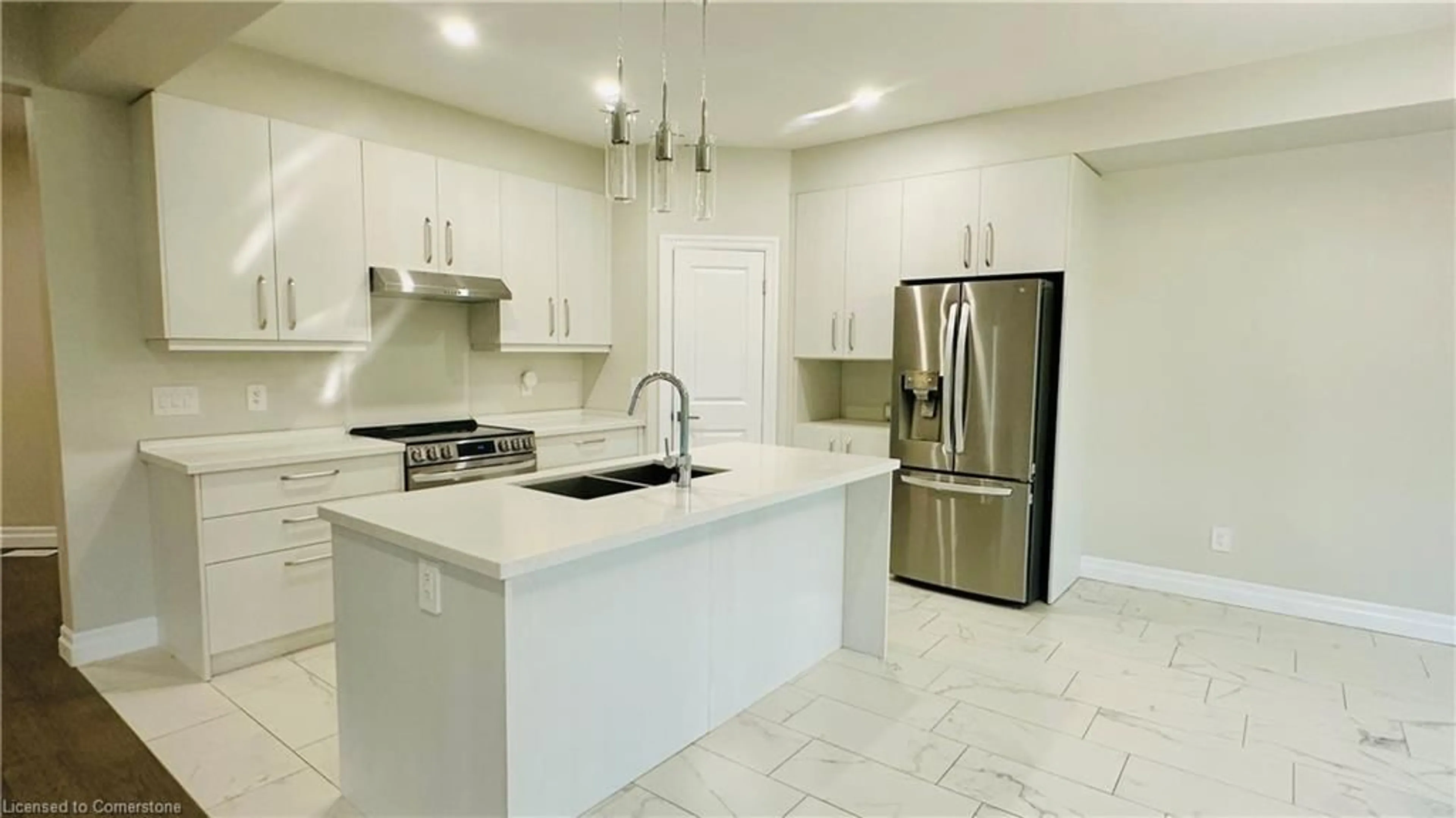 Open concept kitchen, ceramic/tile floor for 27 Triebner St, Exeter Ontario N0M 1S7