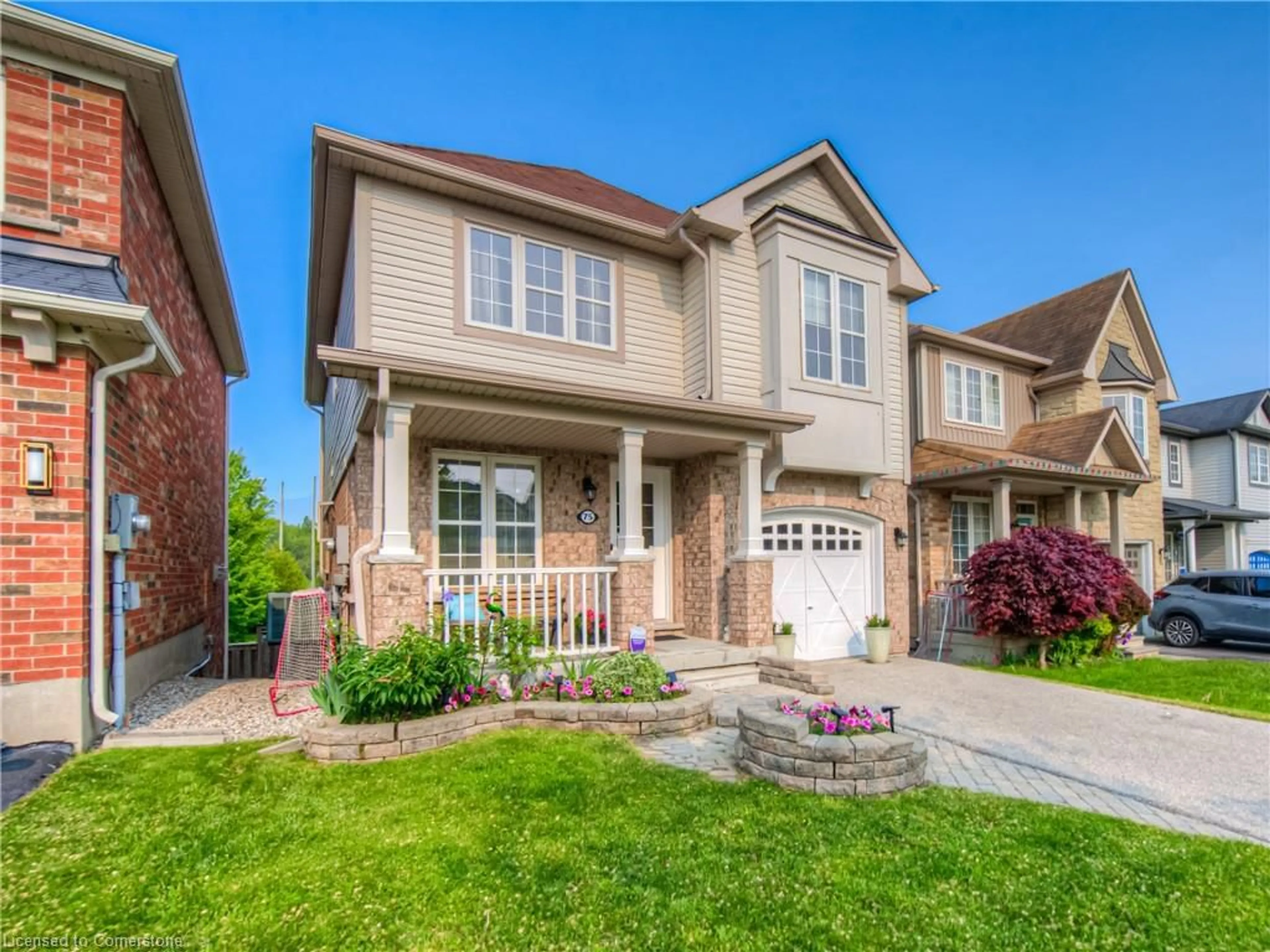Home with brick exterior material, street for 75 Norwich Rd, Woolwich Ontario N0B 1M0