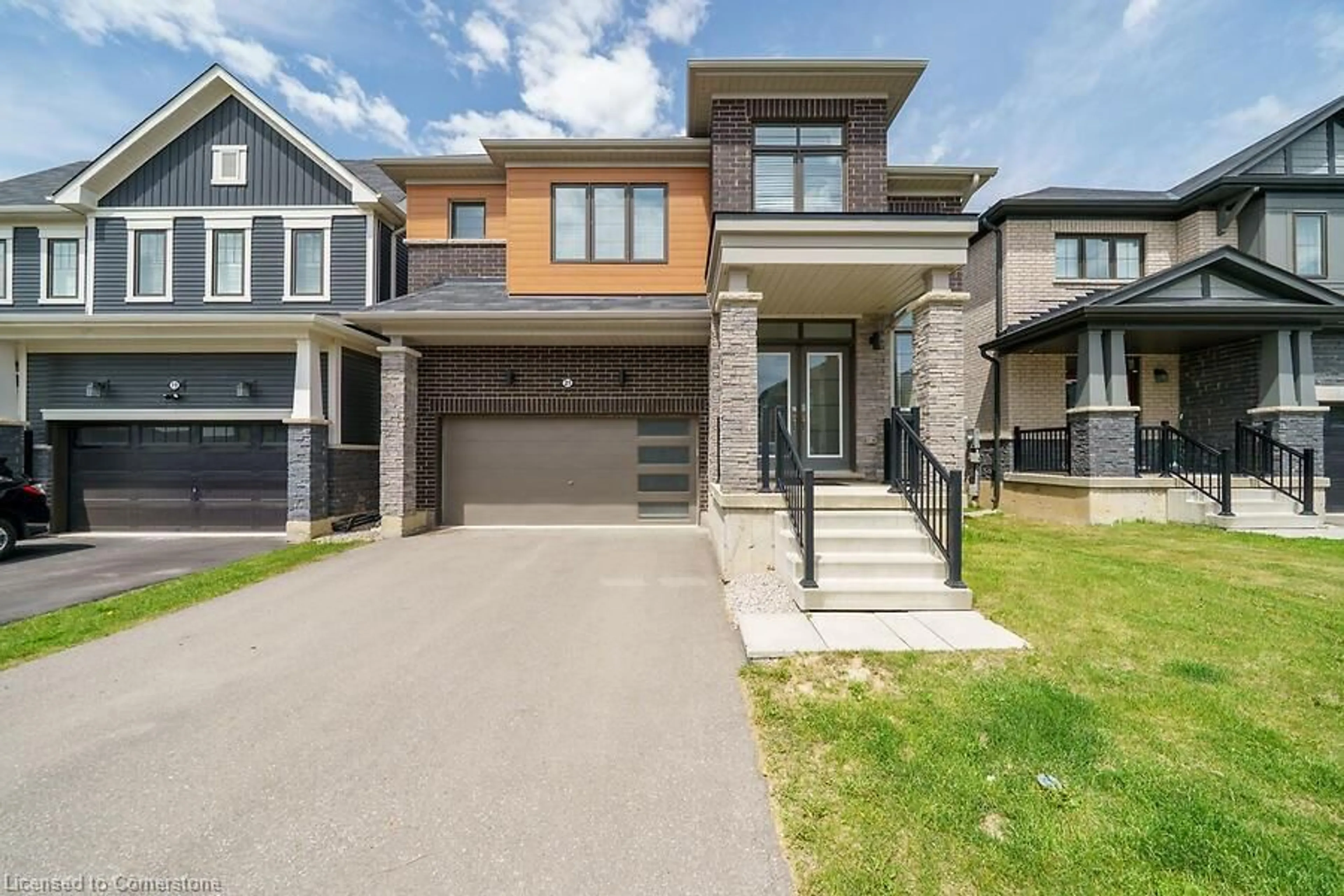 Home with brick exterior material, street for 21 Lillian Way, Caledonia Ontario N3W 0C6