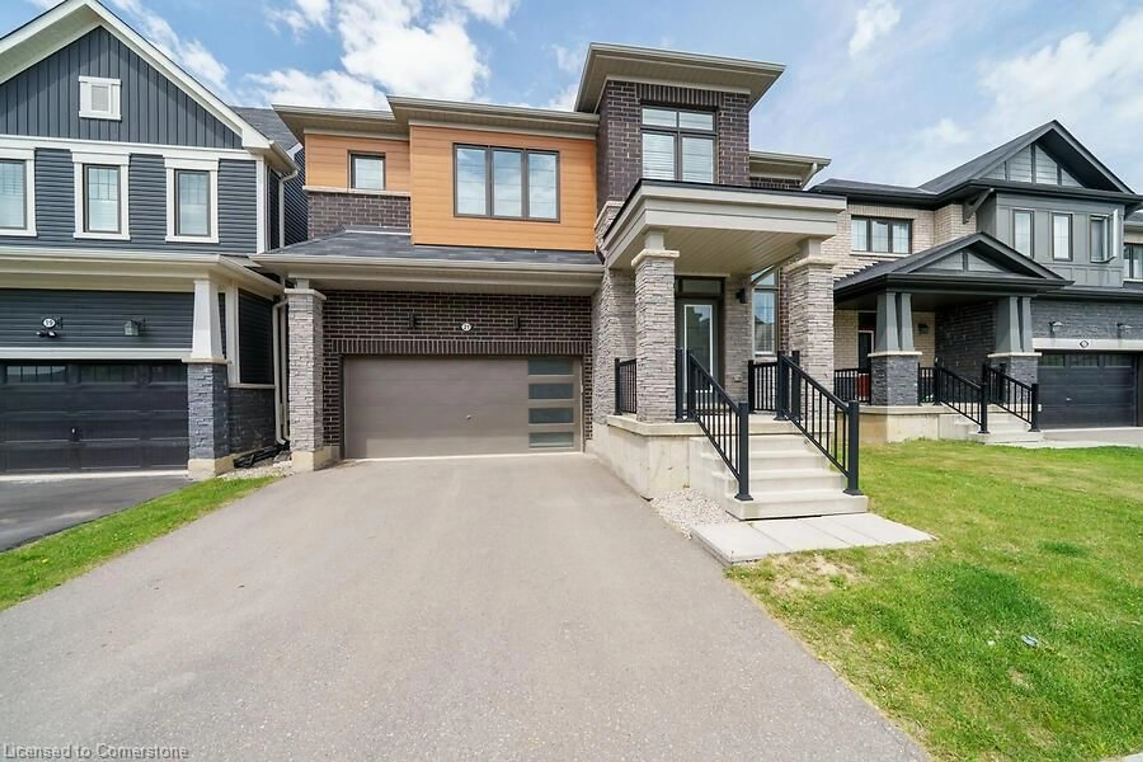 Home with brick exterior material, street for 21 Lillian Way, Caledonia Ontario N3W 0C6