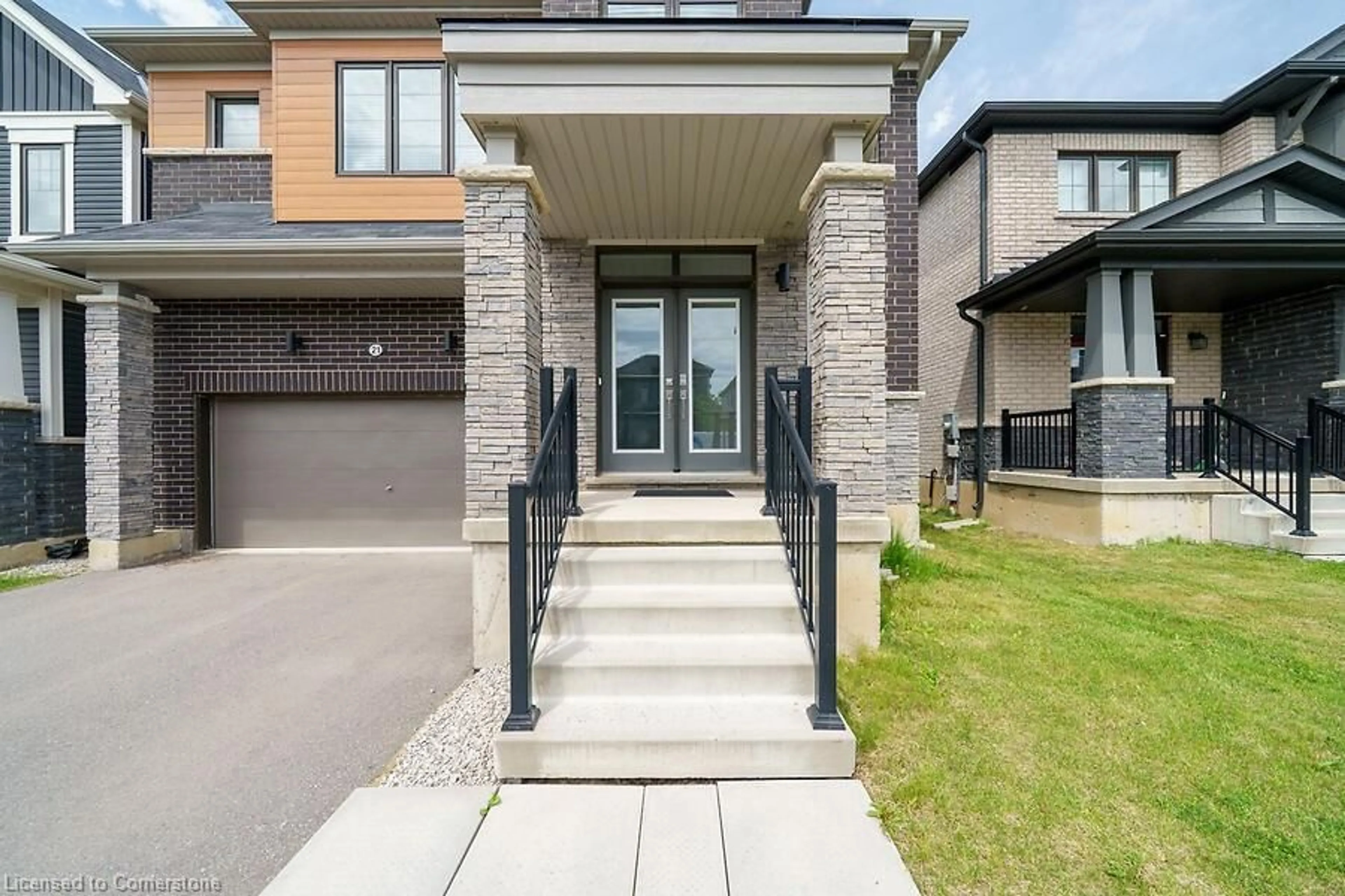 Home with brick exterior material, street for 21 Lillian Way, Caledonia Ontario N3W 0C6