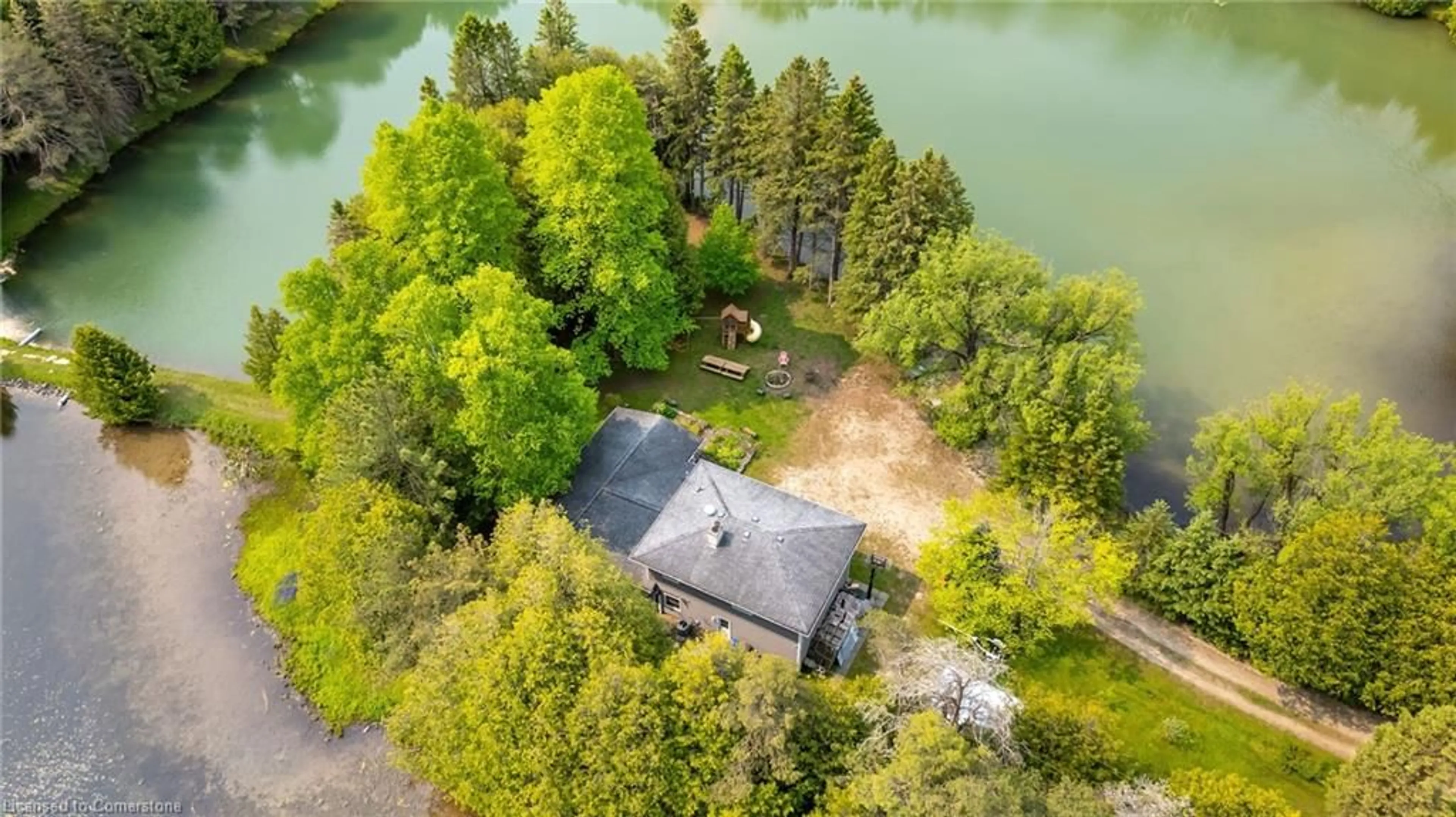 A pic from outside/outdoor area/front of a property/back of a property/a pic from drone, water/lake/river/ocean view for 84048 Southgate Rd 8 Rd, Southgate Ontario N0G 2L0