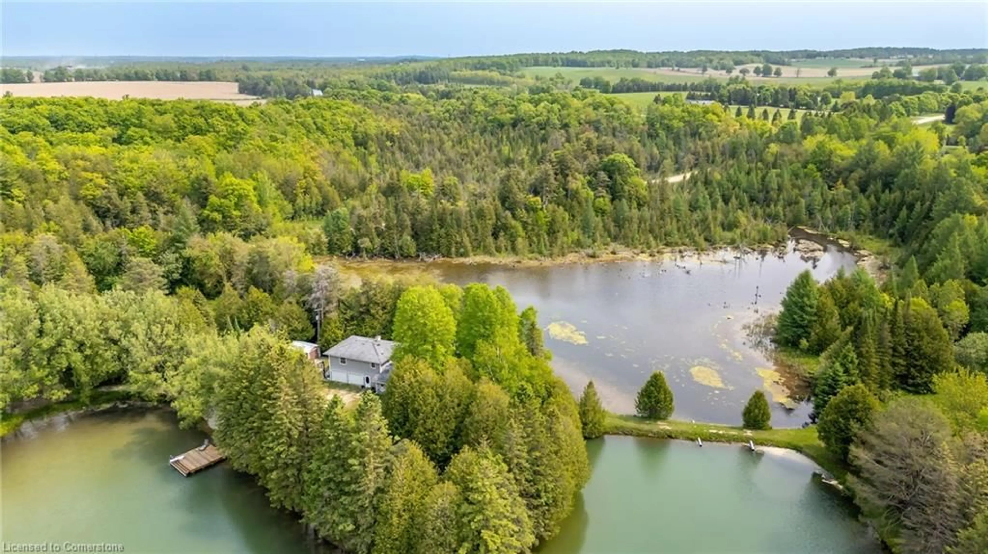 A pic from outside/outdoor area/front of a property/back of a property/a pic from drone, water/lake/river/ocean view for 84048 Southgate Rd 8 Rd, Southgate Ontario N0G 2L0