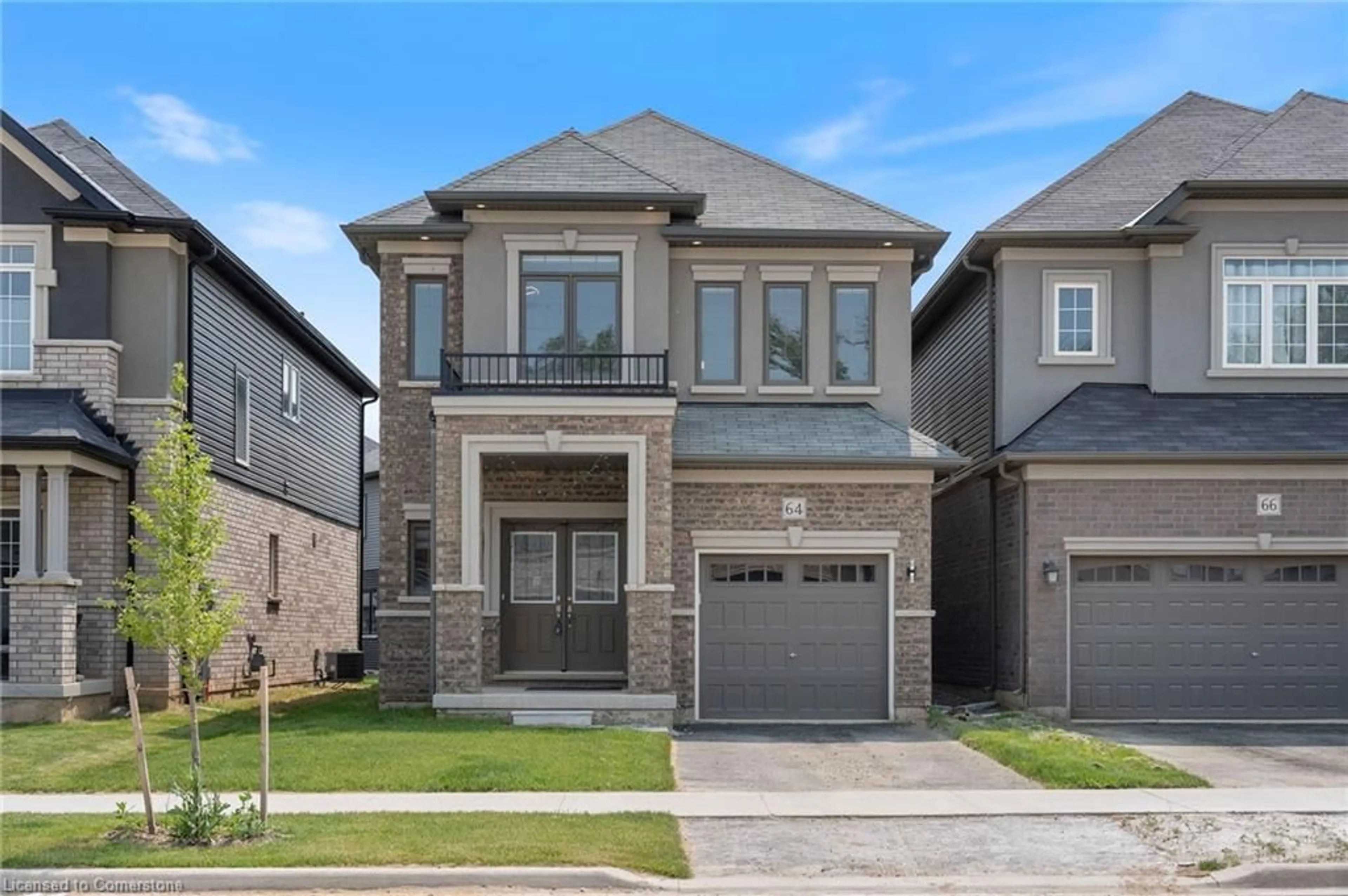 Home with brick exterior material, street for 64 Macklin St, Brantford Ontario N3V 0B7