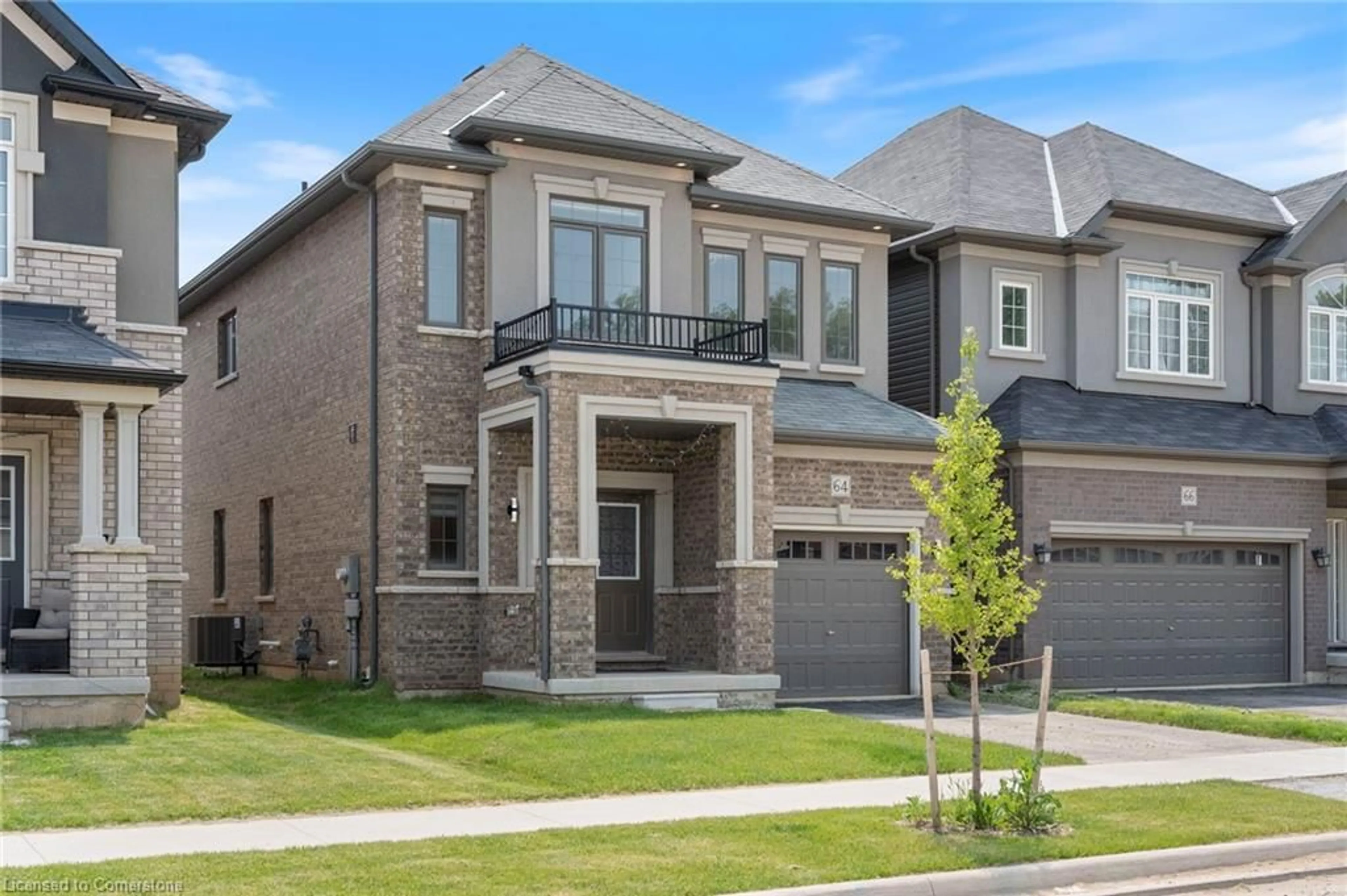 Home with brick exterior material, street for 64 Macklin St, Brantford Ontario N3V 0B7