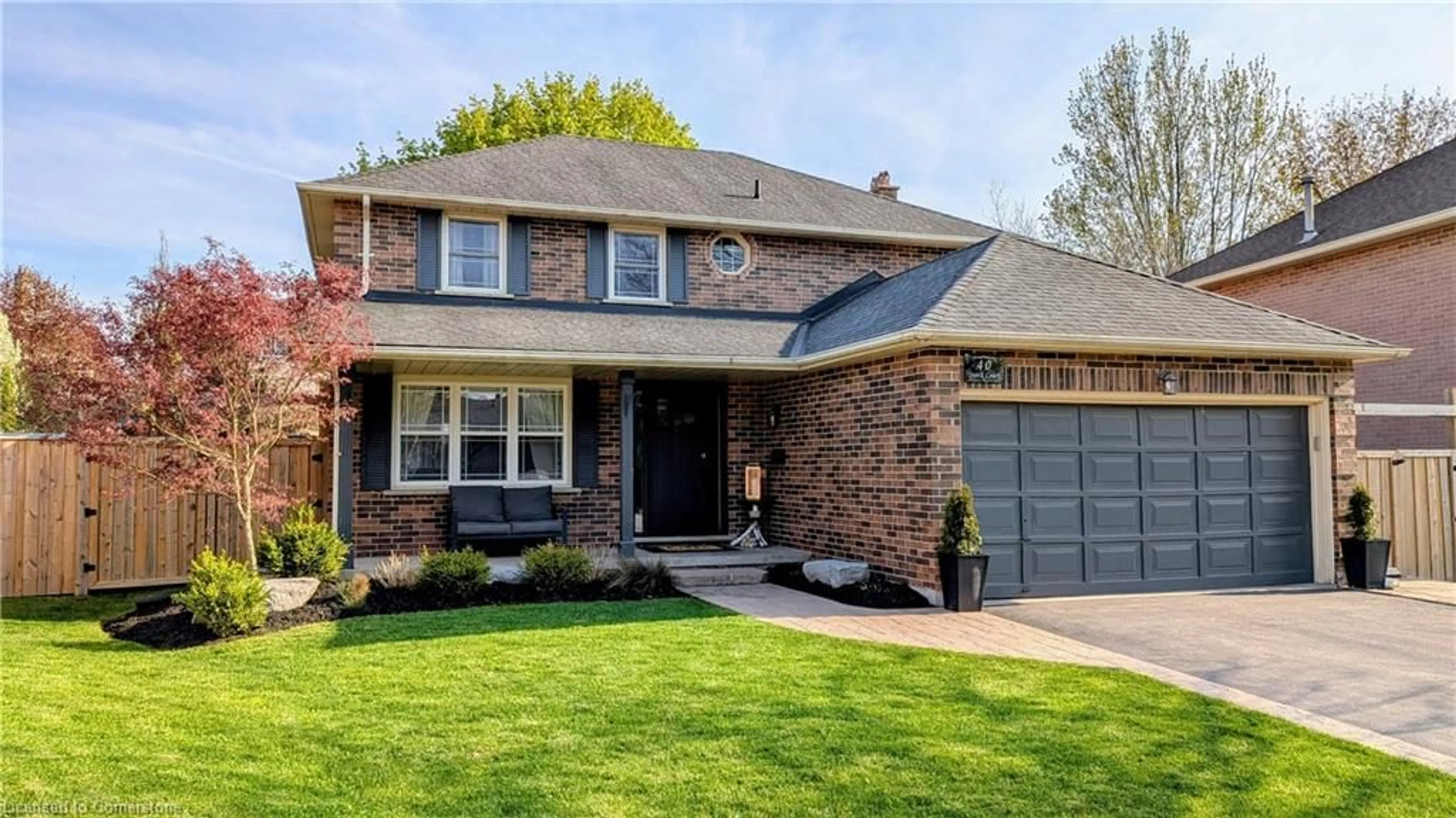 Home with brick exterior material, street for 40 Stock Crt, Cambridge Ontario N3C 3R5
