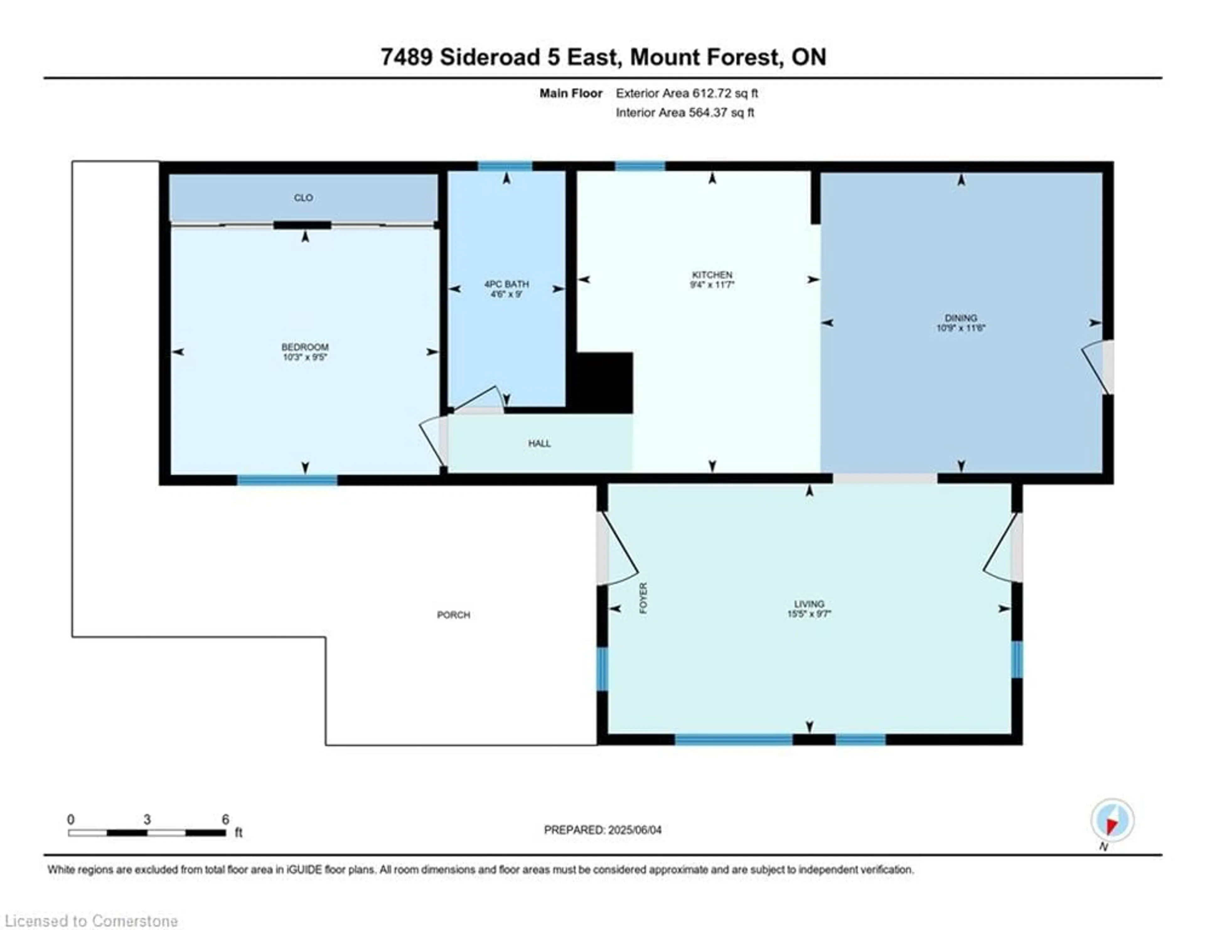 Floor plan for 72 Lakeside Rd, Wellington North Ontario N0G 2L0