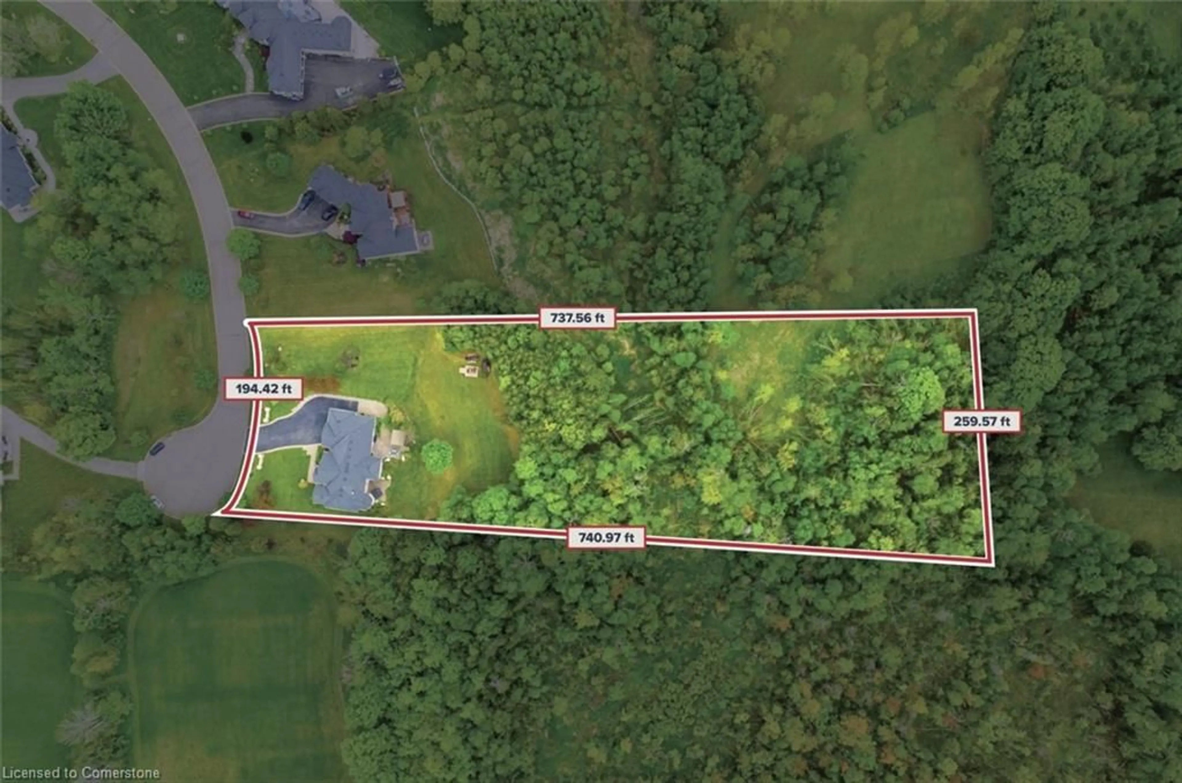 A pic from outside/outdoor area/front of a property/back of a property/a pic from drone, forest/trees view for 15 Rolling Meadow Dr, Caledon East Ontario L7K 0N2