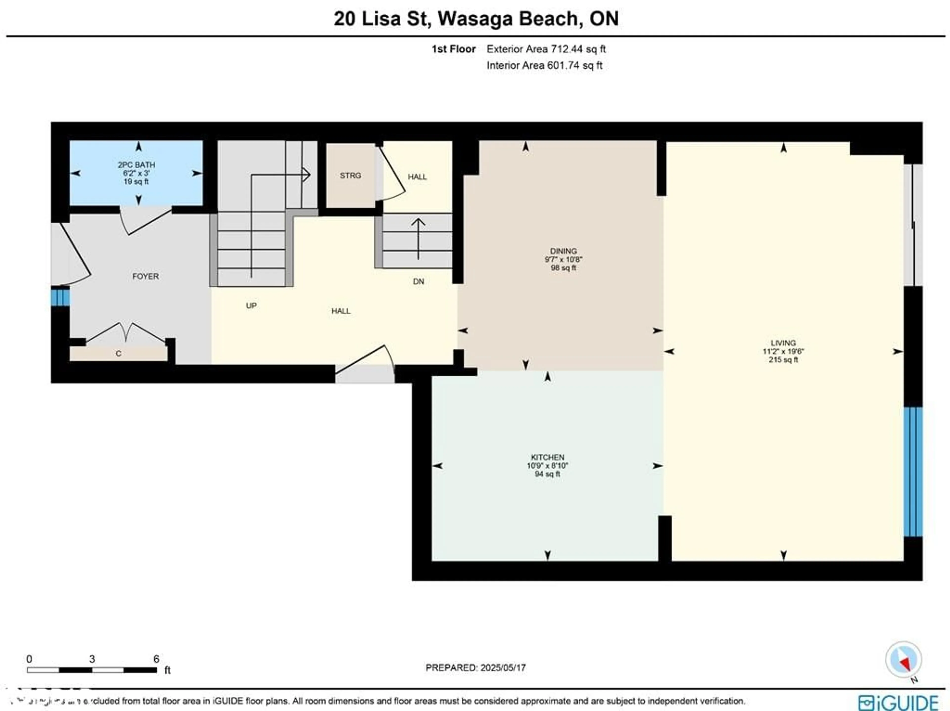 Floor plan for 20 Lisa Street, Wasaga Beach Ontario L9Z 0K8