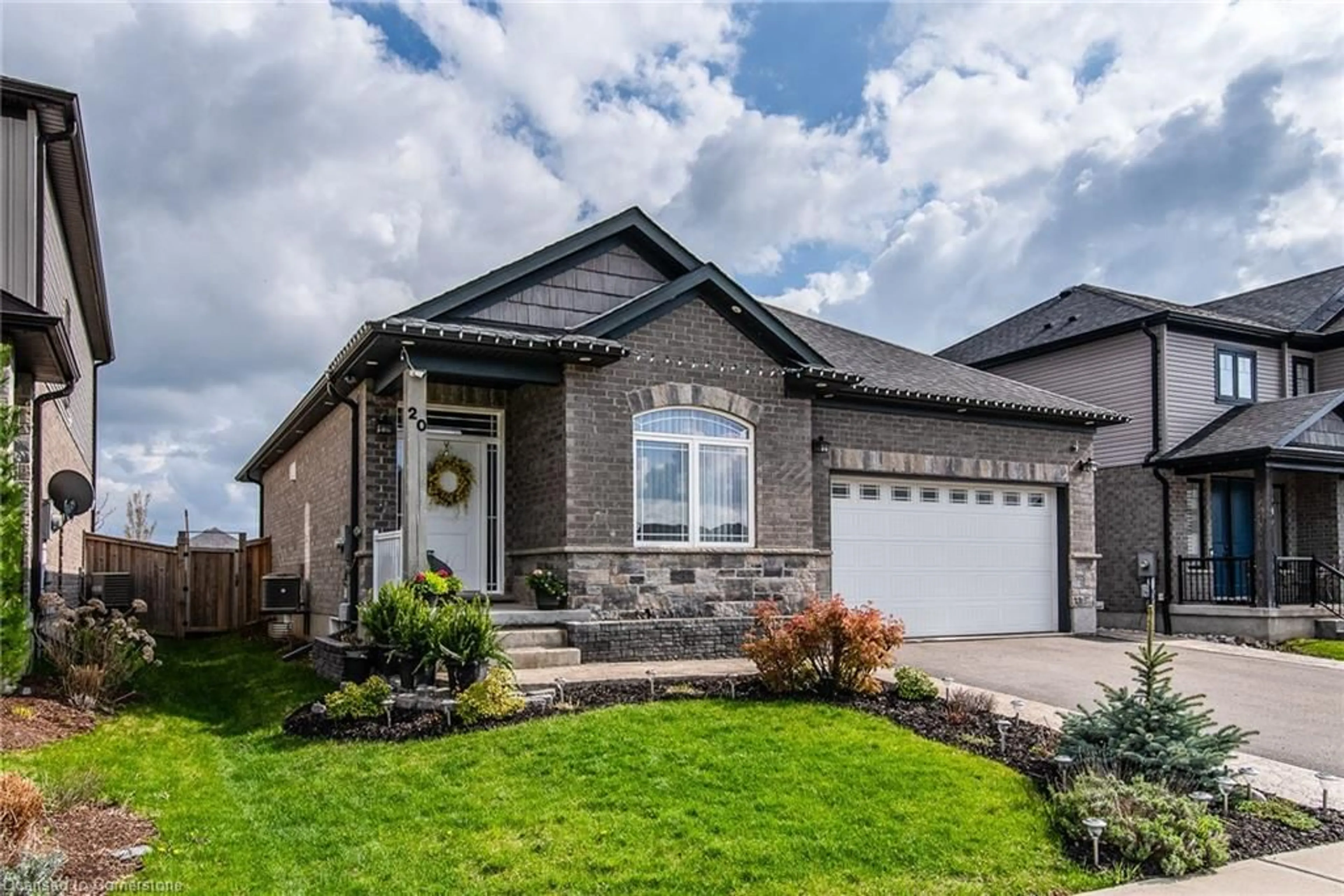 Home with brick exterior material, street for 20 Stier Rd, New Hamburg Ontario N3A 4N7