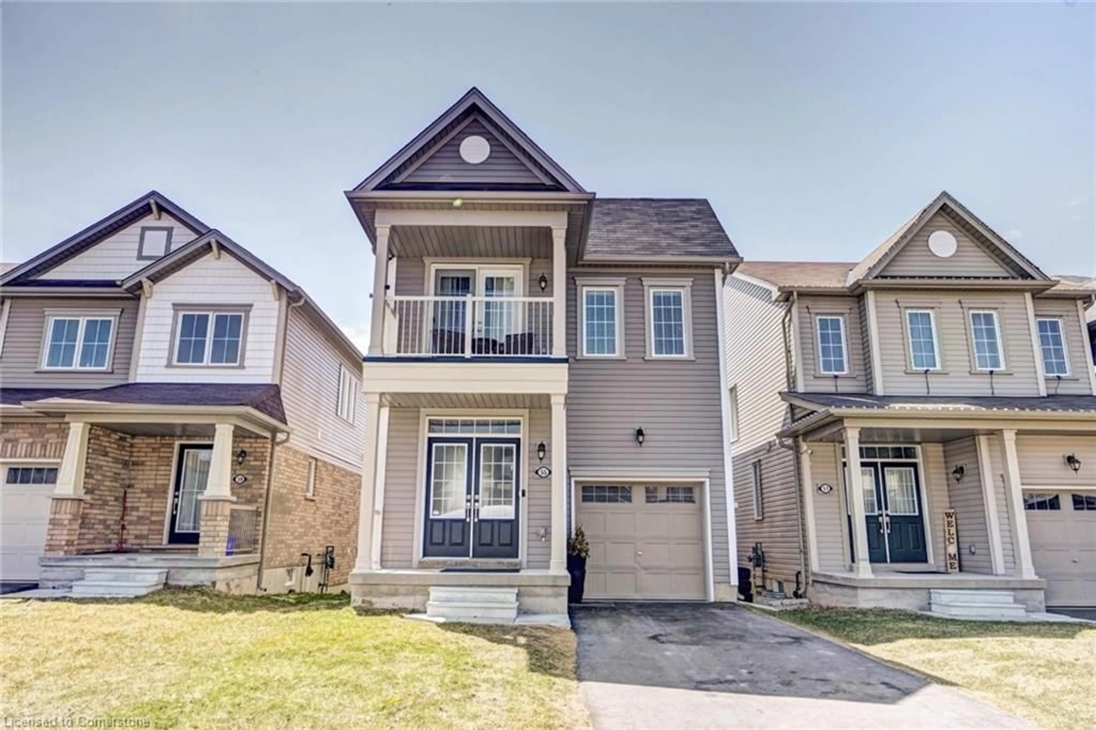 Home with brick exterior material, street for 55 BLACKSMITH D Norwich Dr, Breslau Ontario N0B 1M0