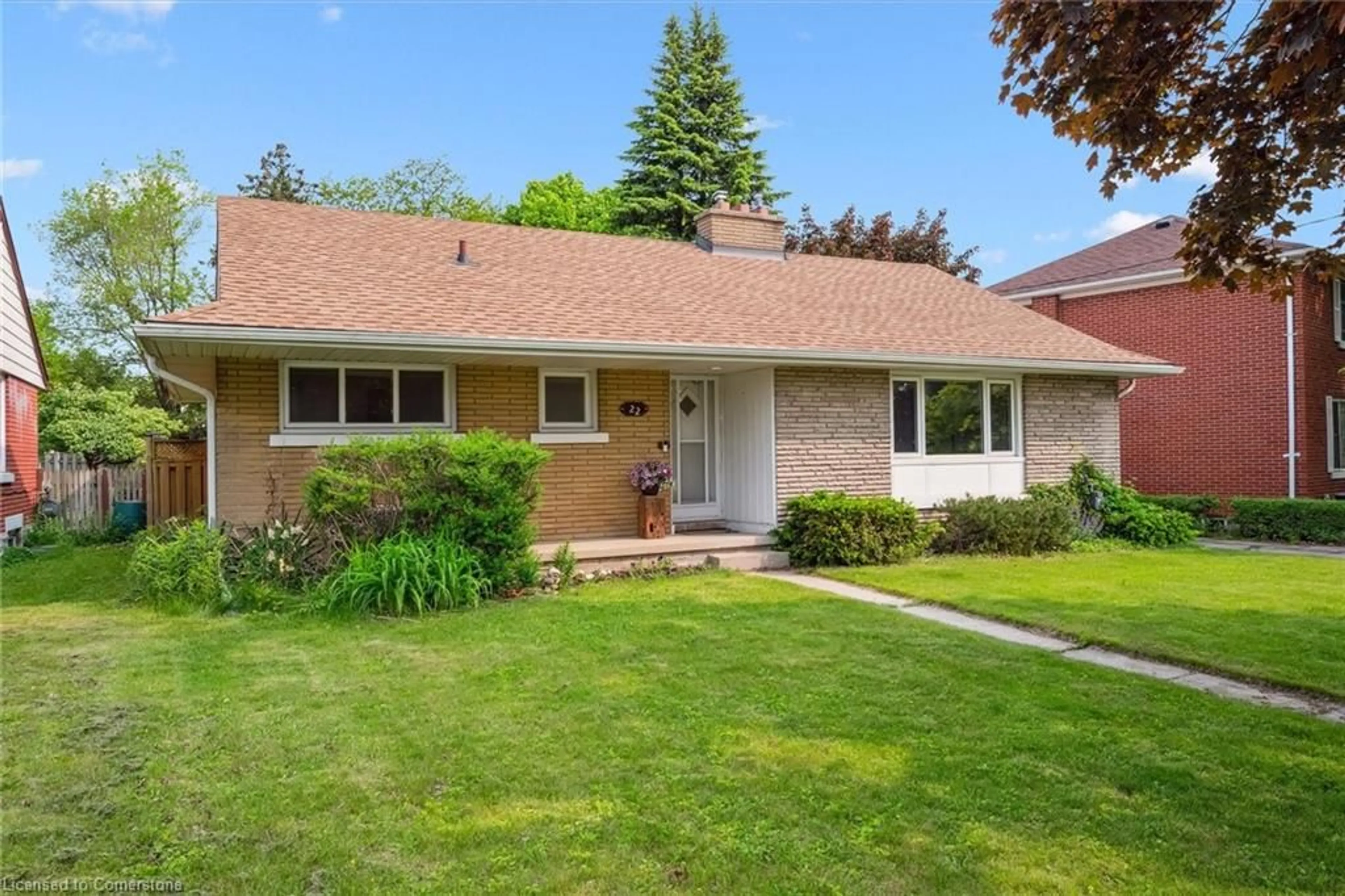 Home with vinyl exterior material, street for 22 Jack Ave, Kitchener Ontario N2M 1Z8