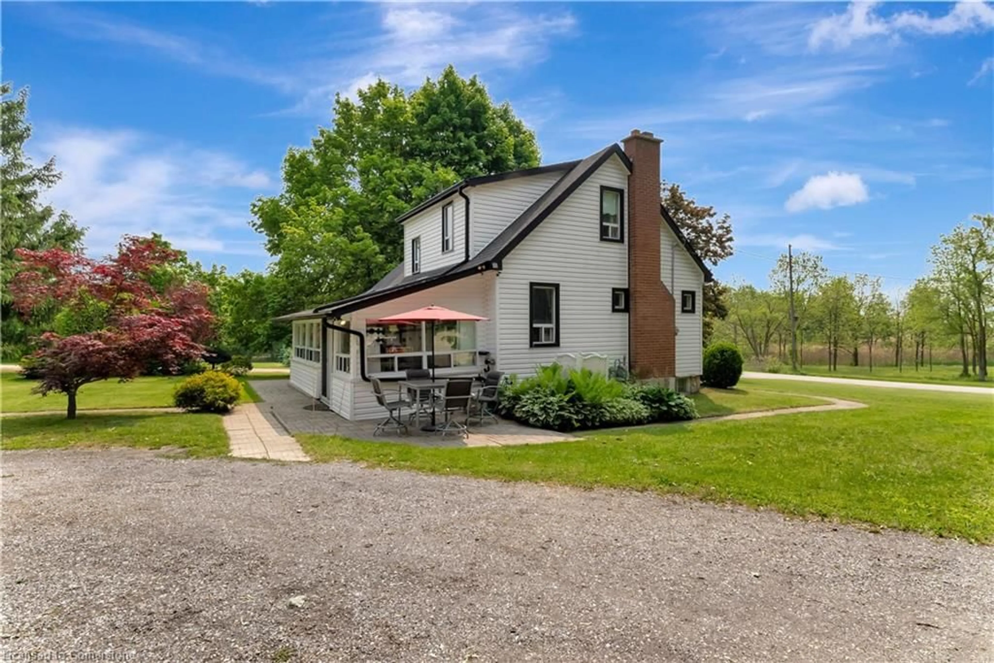 A pic from outside/outdoor area/front of a property/back of a property/a pic from drone, street for 303 Highway No 5, St. George Ontario N0E 1N0