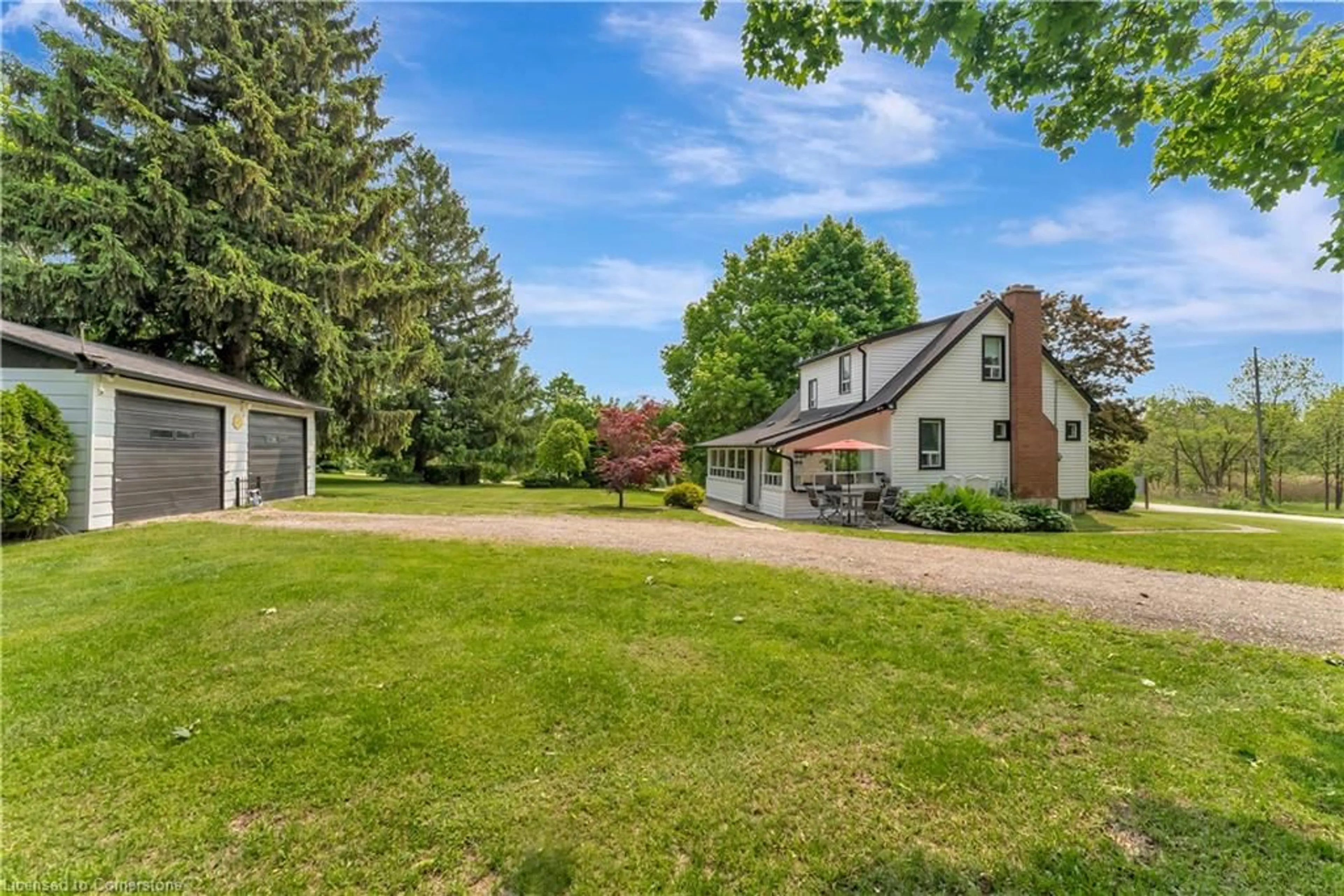 A pic from outside/outdoor area/front of a property/back of a property/a pic from drone, unknown for 303 Highway No 5, St. George Ontario N0E 1N0