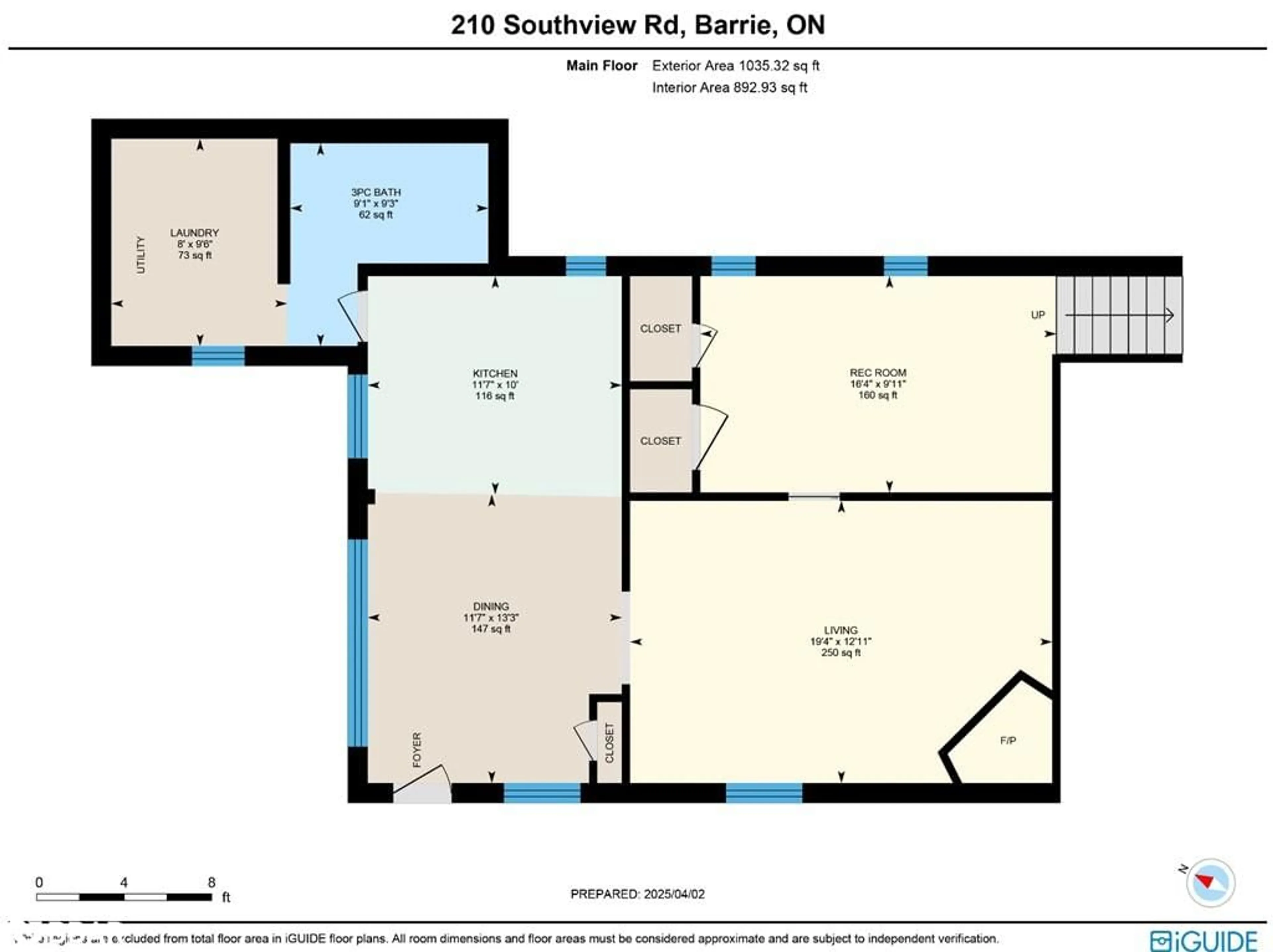 Floor plan for 210 Southview Rd, Barrie Ontario L4N 3X7