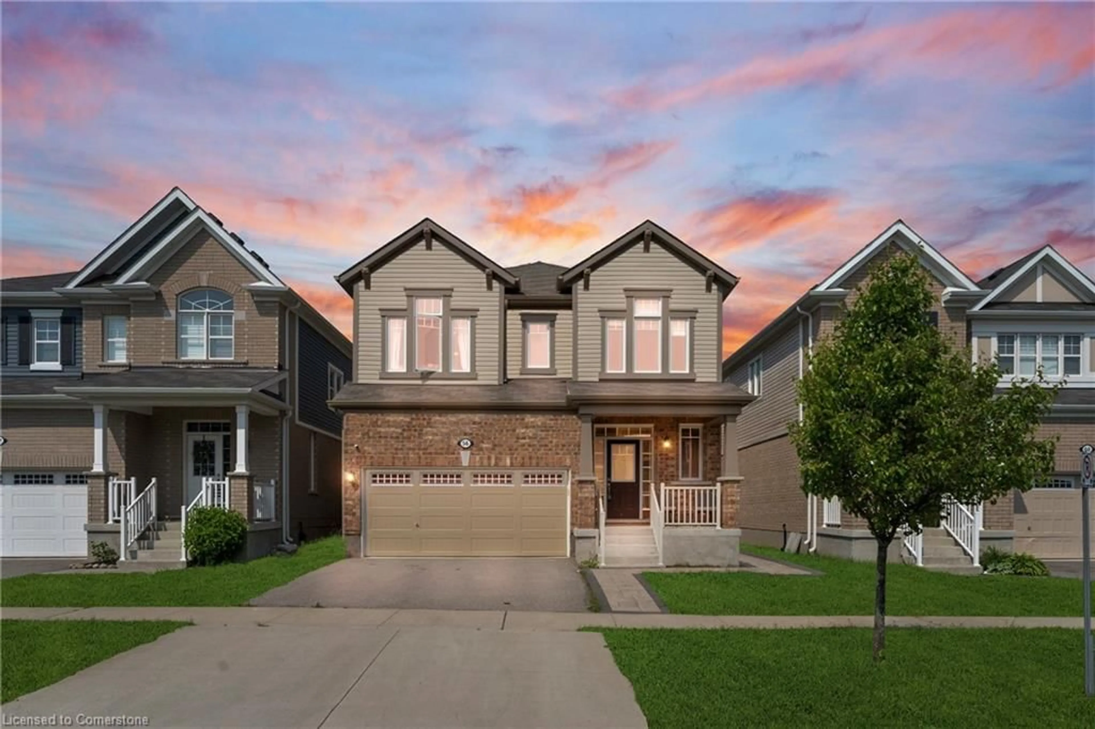 Home with brick exterior material, street for 56 Pickett Pl, Cambridge Ontario N3E 0B4