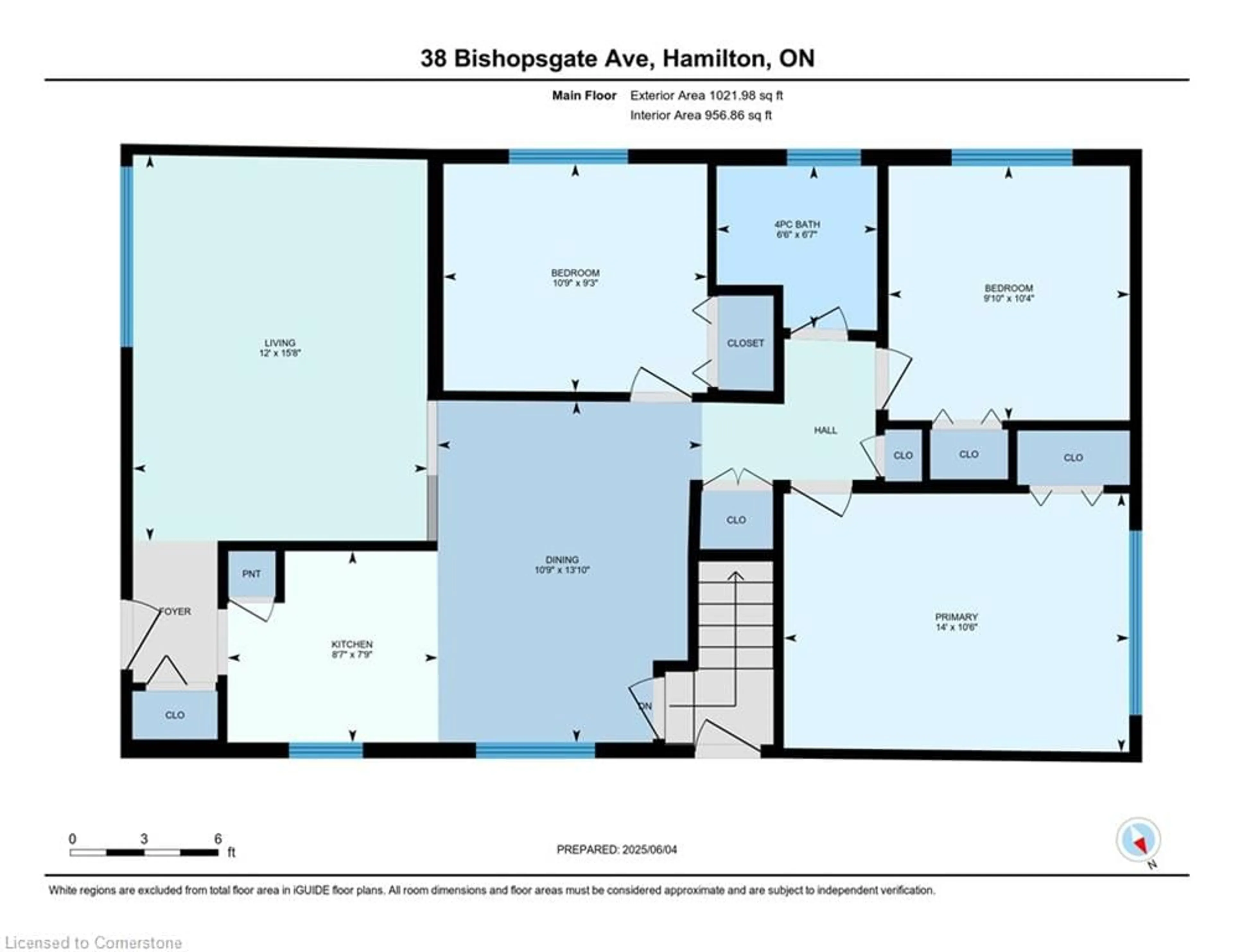 Floor plan for 38 Bishopsgate Ave, Hamilton Ontario L8V 3K4
