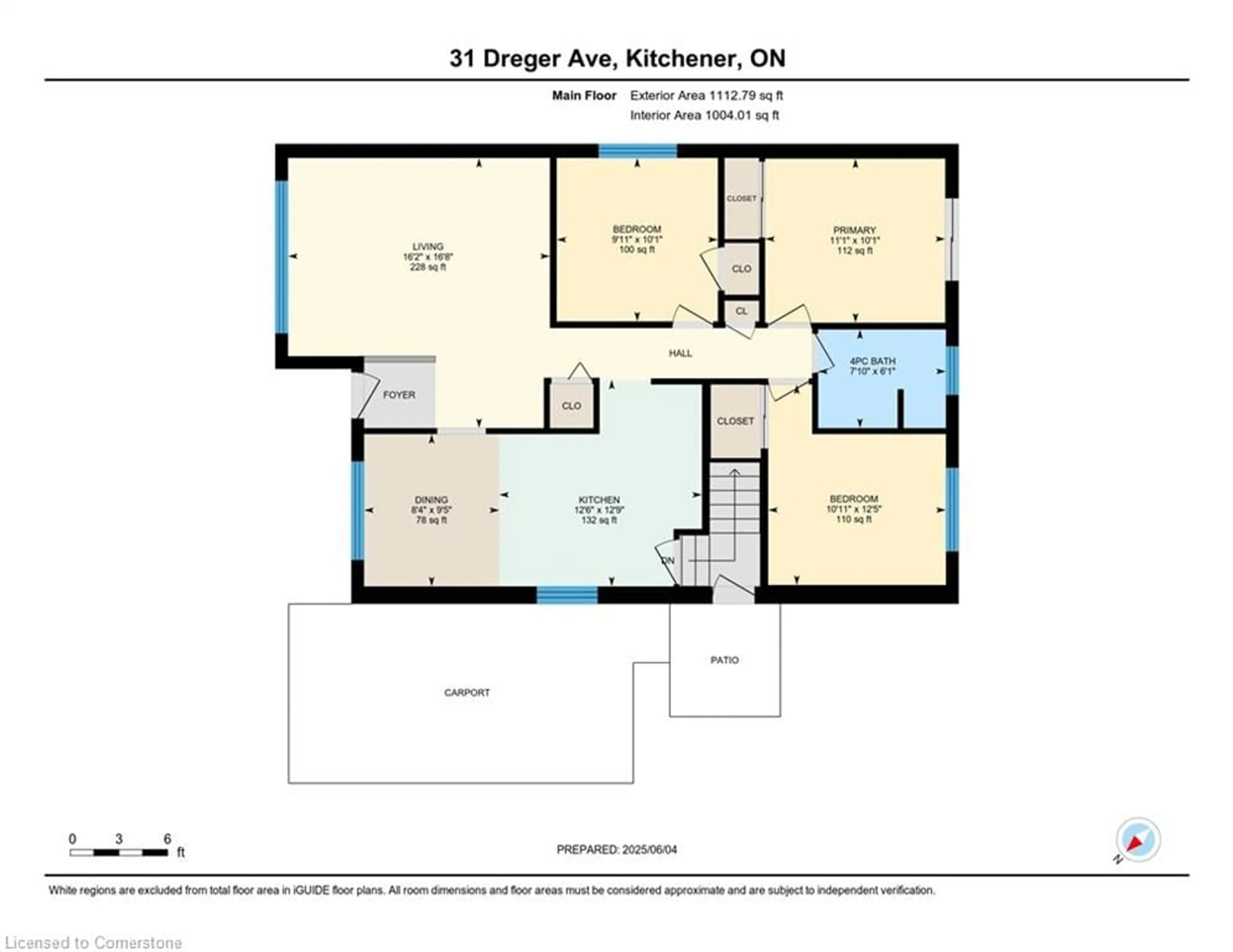 Floor plan for 31 Dreger Ave, Kitchener Ontario N2A 2A5