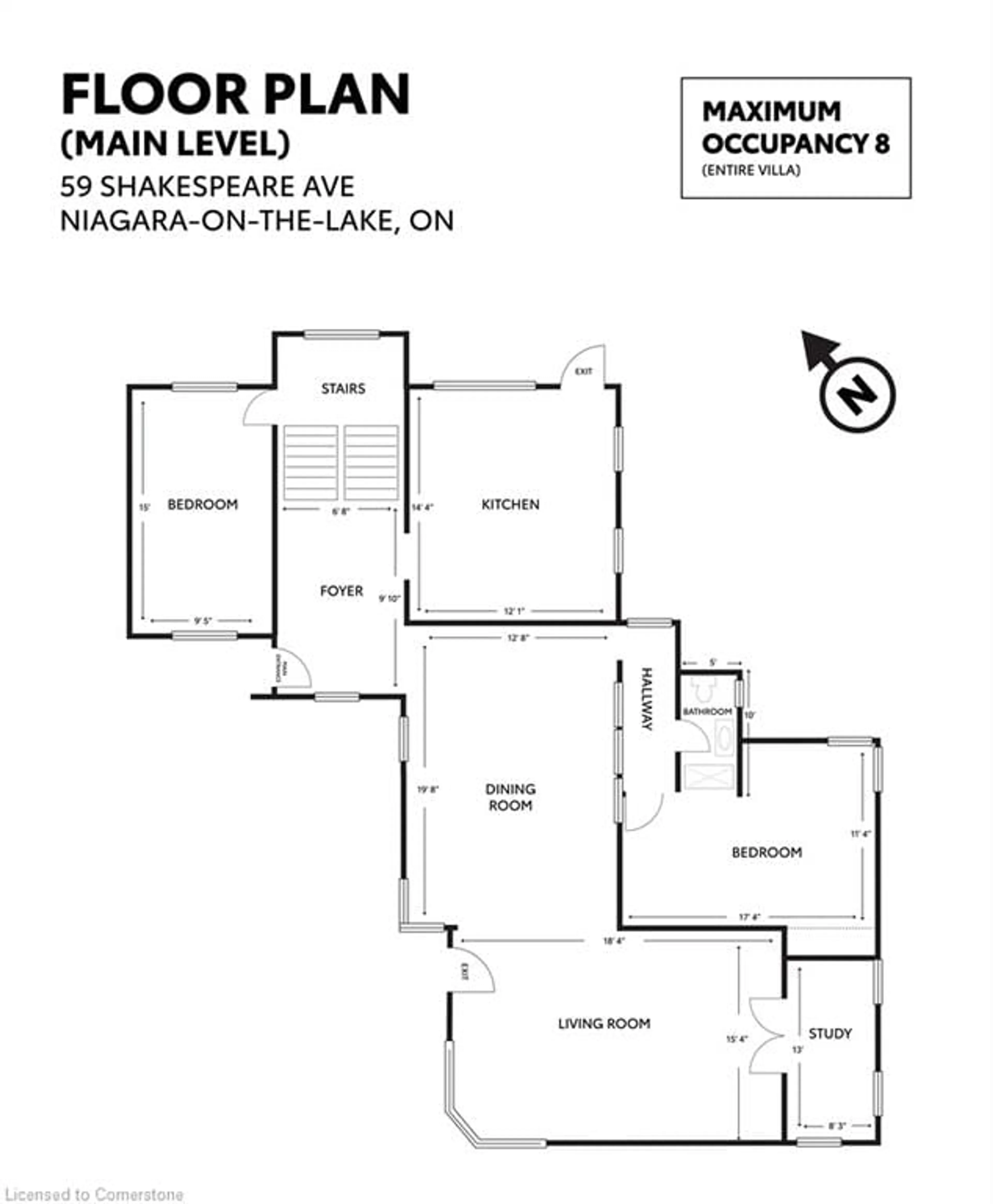 Floor plan for 59 Shakespeare Ave, Niagara-on-the-Lake Ontario L0S 1J0