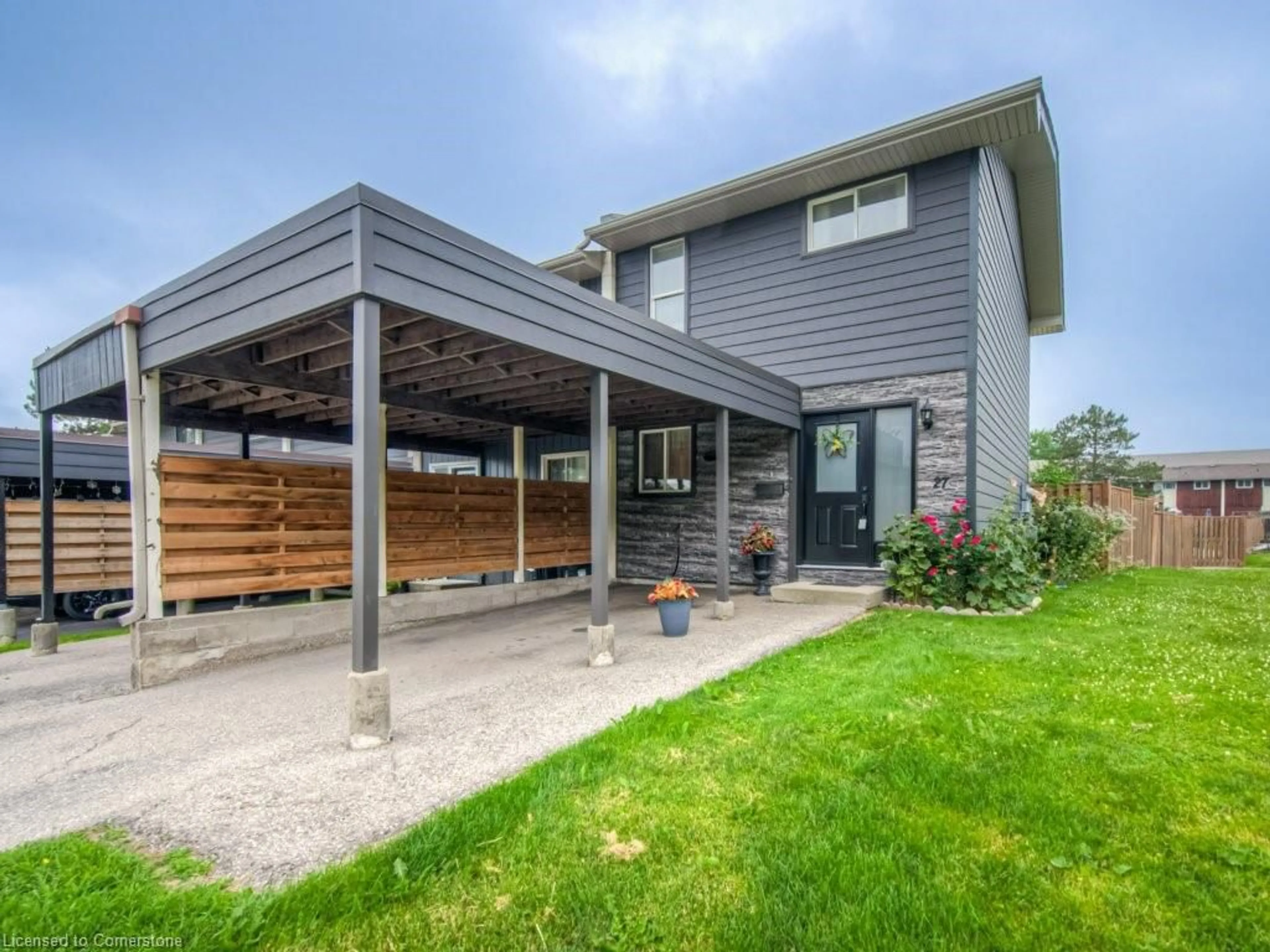 Home with vinyl exterior material, street for 135 Chalmers St #27, Cambridge Ontario N1R 6M2