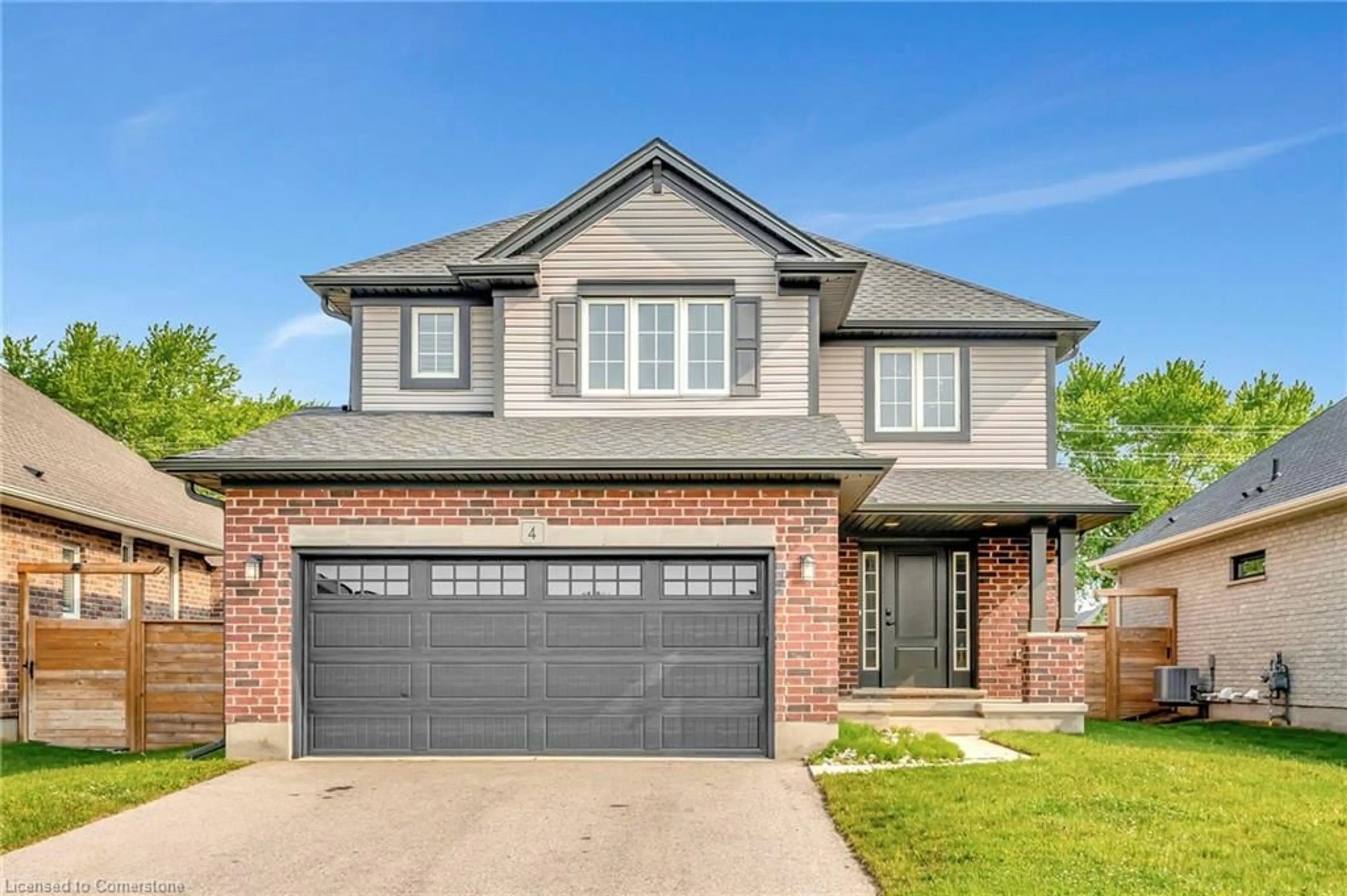 Home with brick exterior material, street for 4 Livingston Dr, Tillsonburg Ontario N4G 0J3