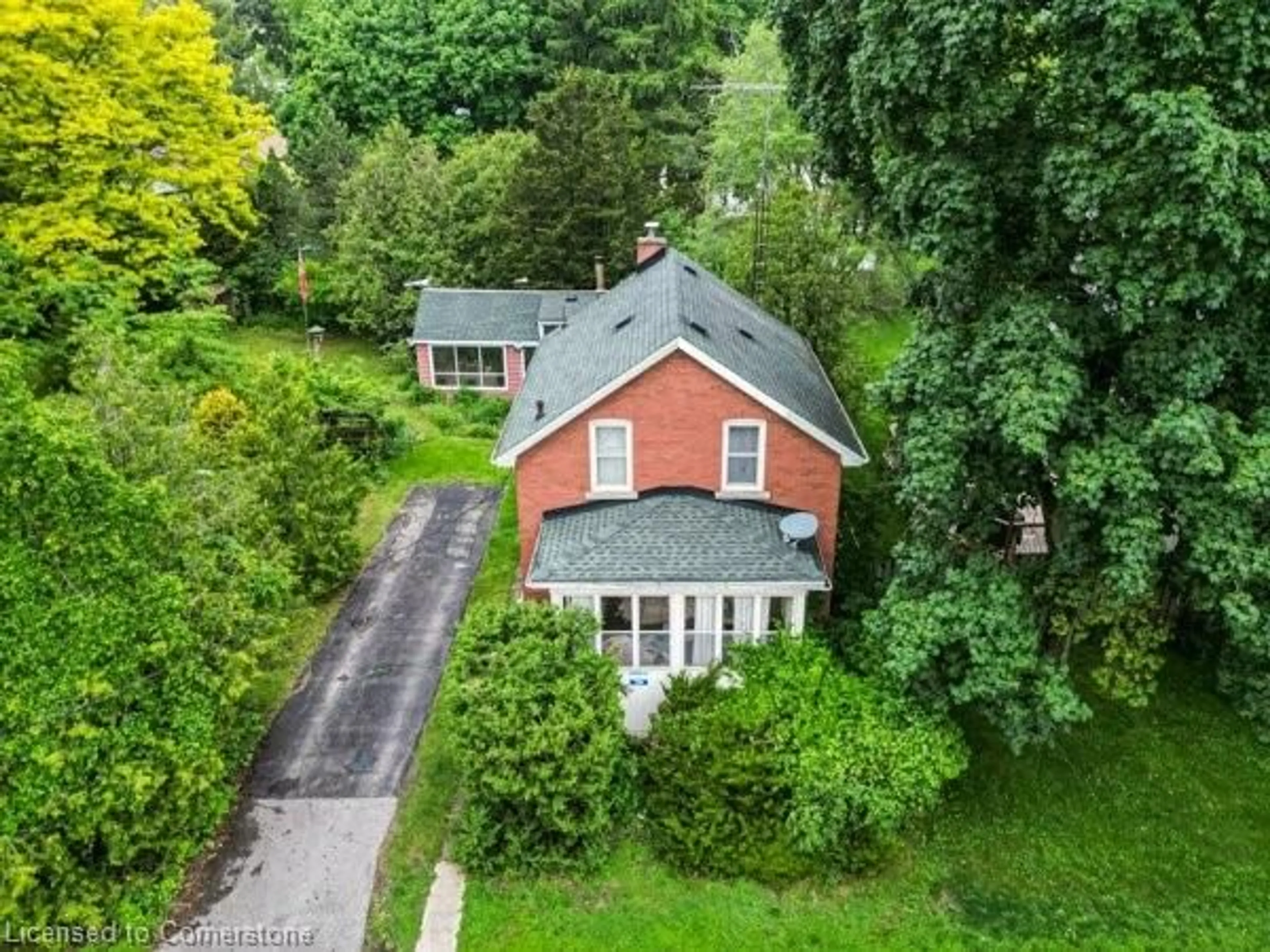 A pic from outside/outdoor area/front of a property/back of a property/a pic from drone, street for 106 Selkirk St, Cambridge Ontario N1S 1Z4