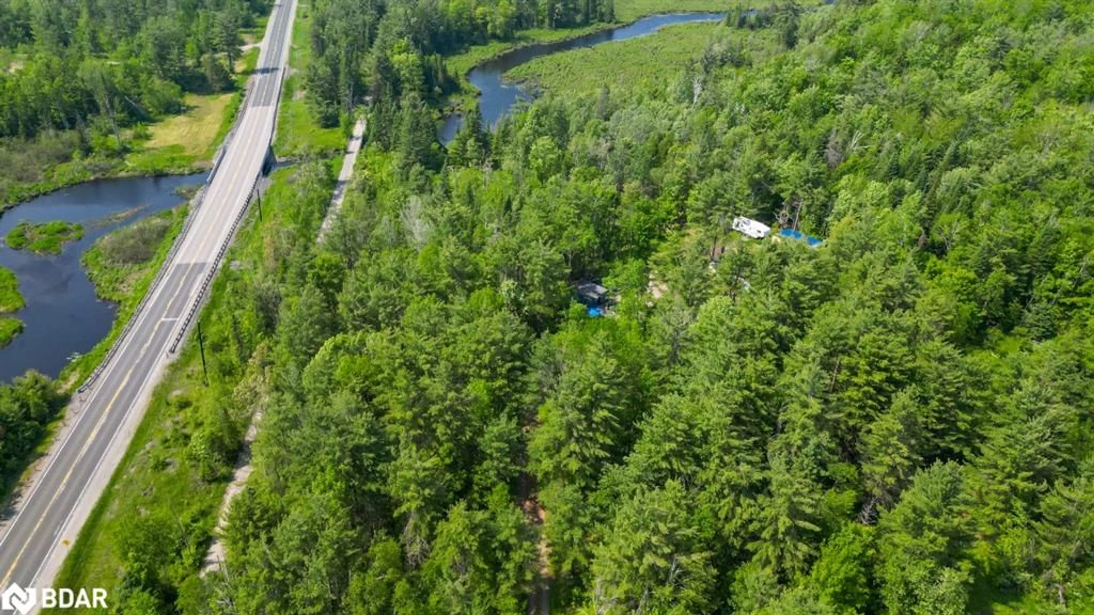 A pic from outside/outdoor area/front of a property/back of a property/a pic from drone, forest/trees view for 4 WOLF LAKE Wolf Lake Rd, Madoc Ontario K0K 1Y0
