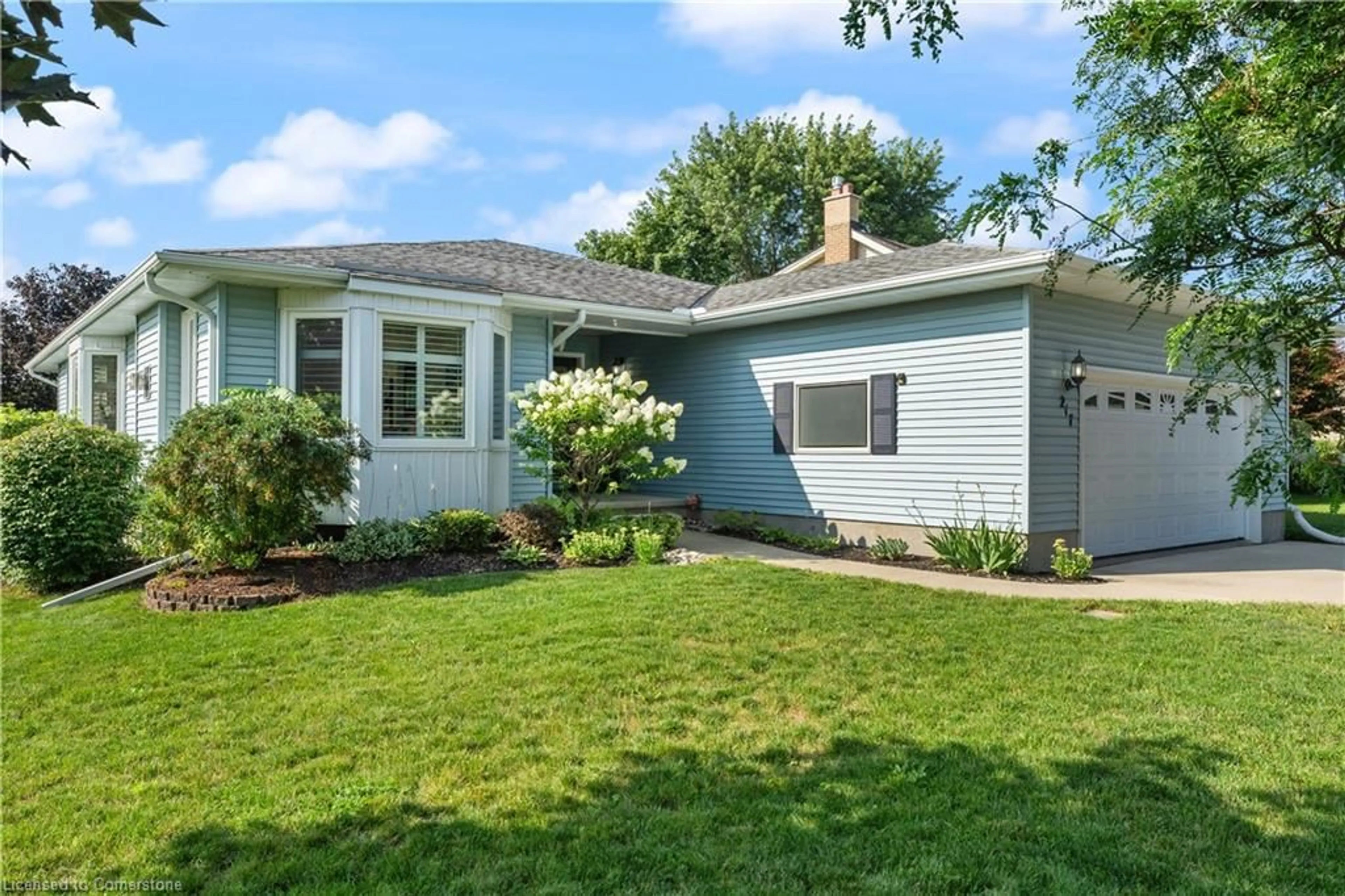 Home with vinyl exterior material, street for 217 Bismark Dr, Cambridge Ontario N1S 4Y5
