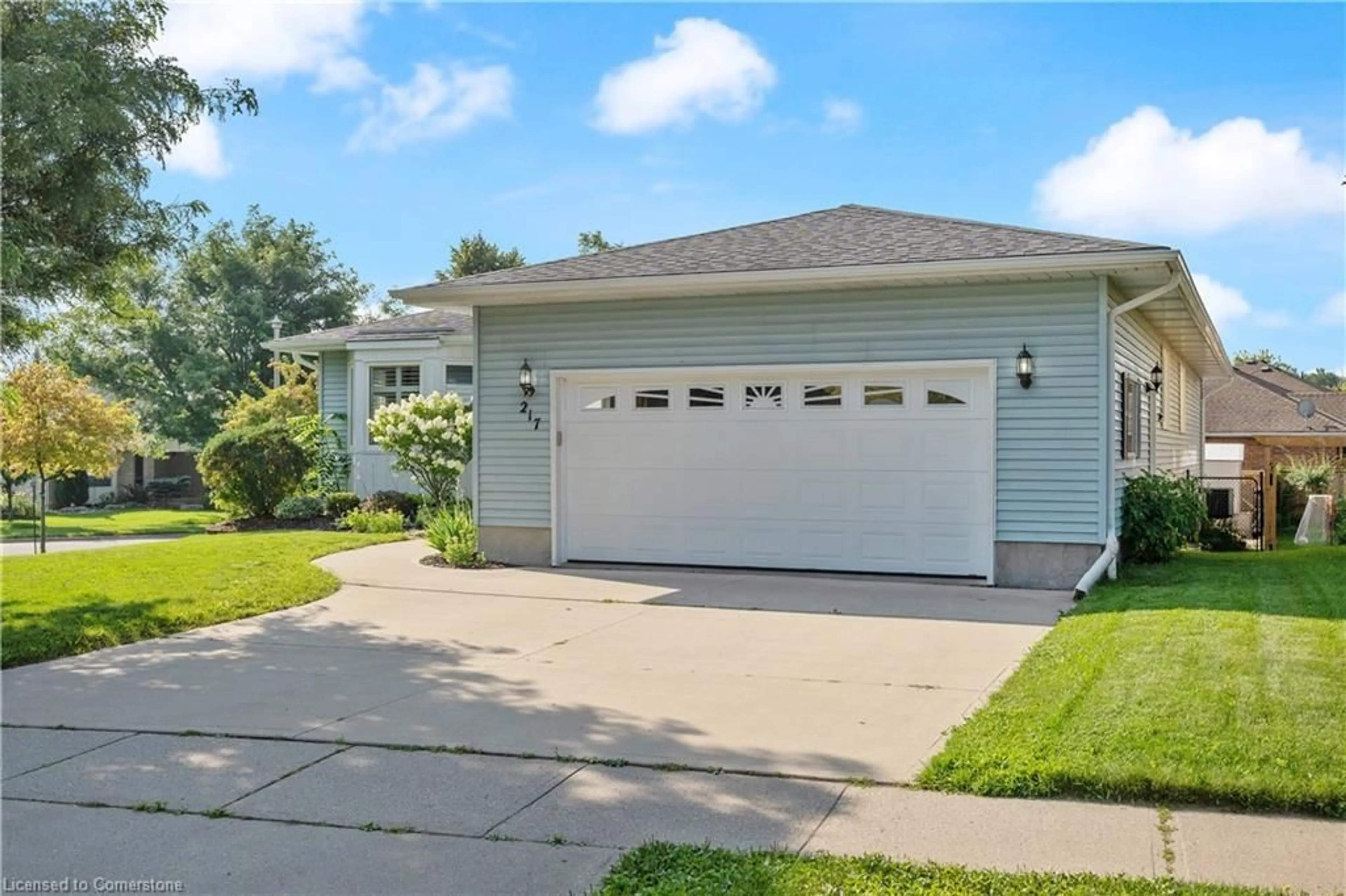 Home with vinyl exterior material, street for 217 Bismark Dr, Cambridge Ontario N1S 4Y5