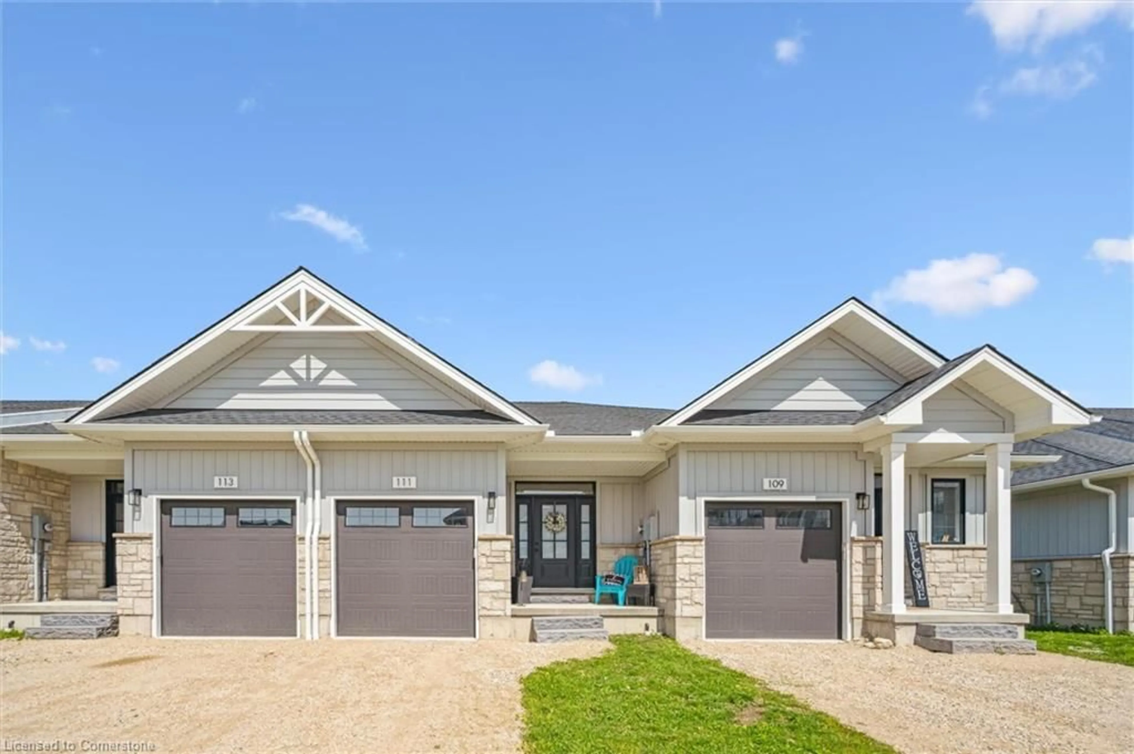 Home with vinyl exterior material, street for 111 Jacks Way, Mount Forest Ontario N0G 2L4