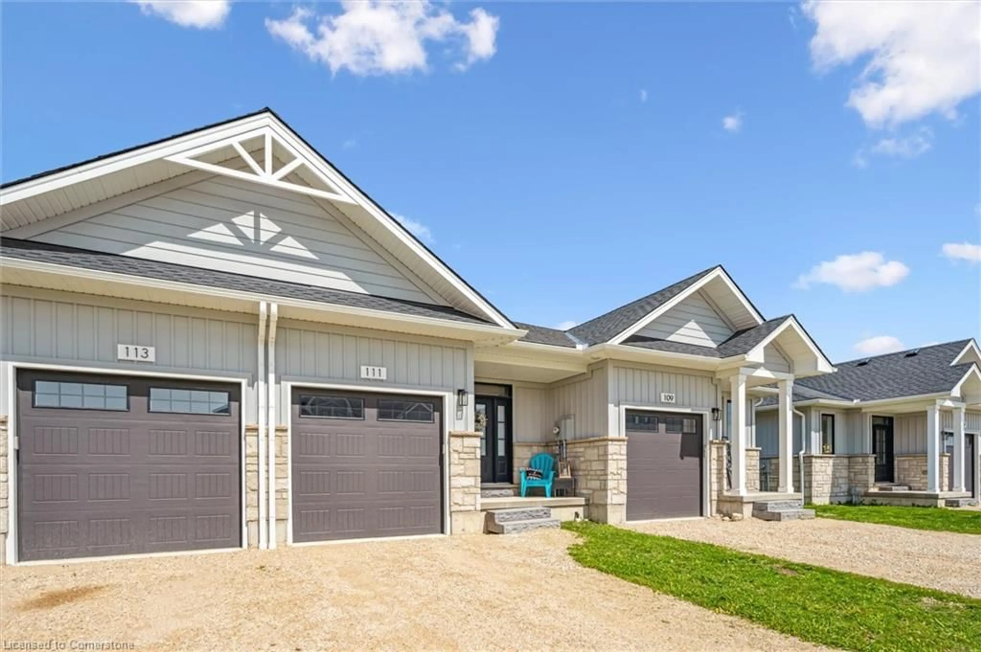 Home with vinyl exterior material, street for 111 Jacks Way, Mount Forest Ontario N0G 2L4