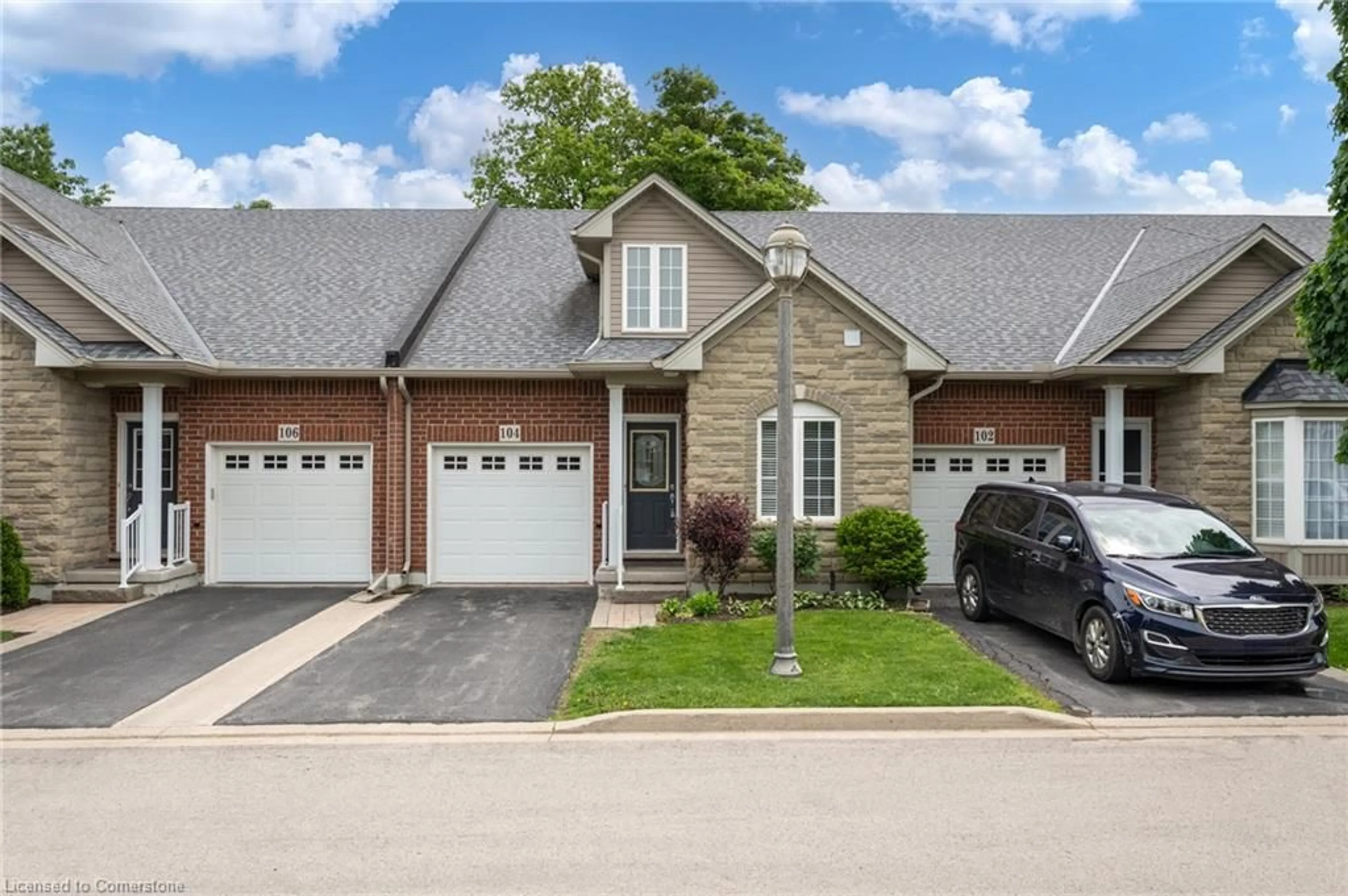 Home with brick exterior material, street for 104 Oakhampton Trail, Mount Hope Ontario L9B 0A3