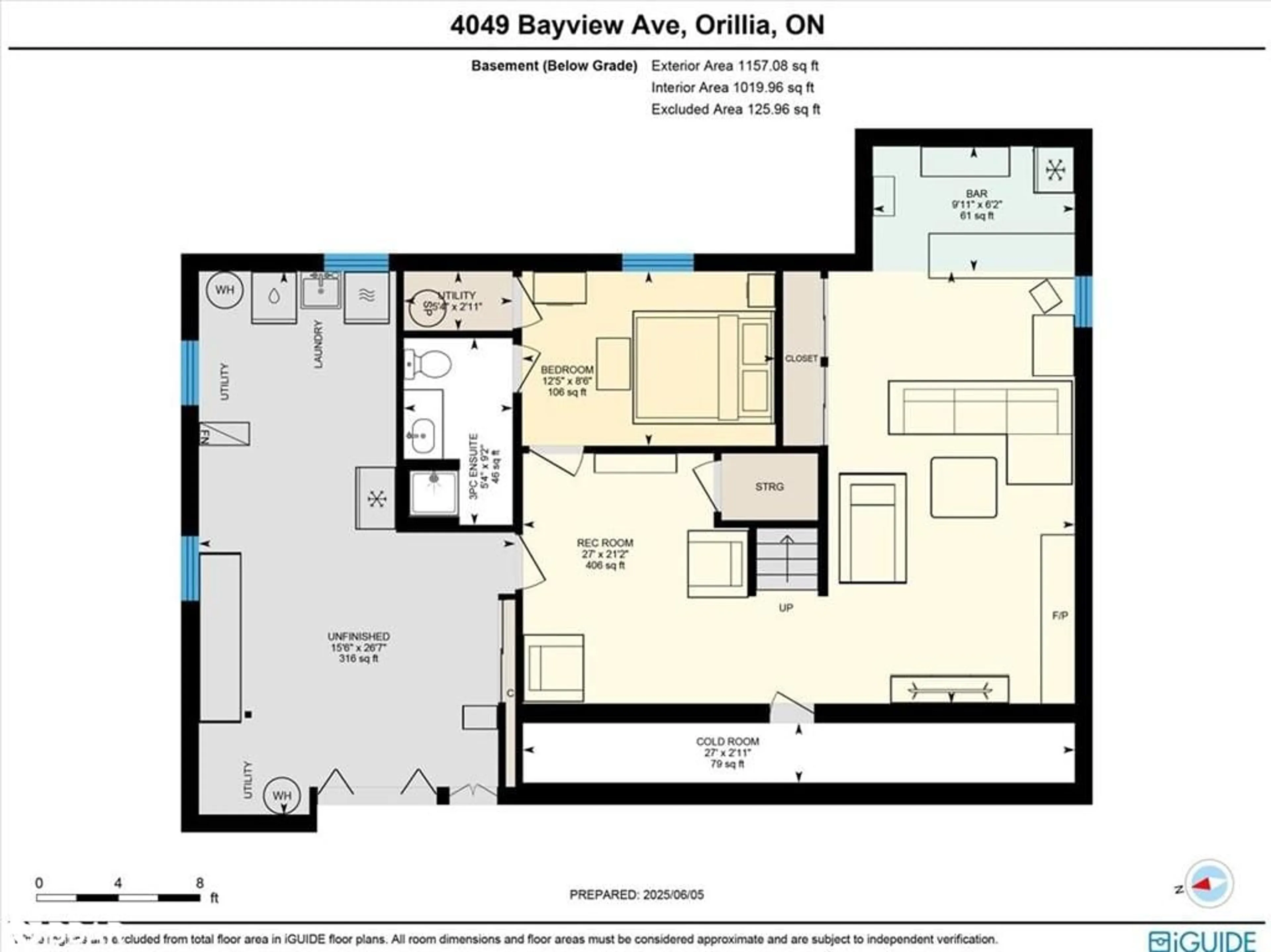 Floor plan for 4049 Bayview Ave, Simcoe Ontario L3V 6H7