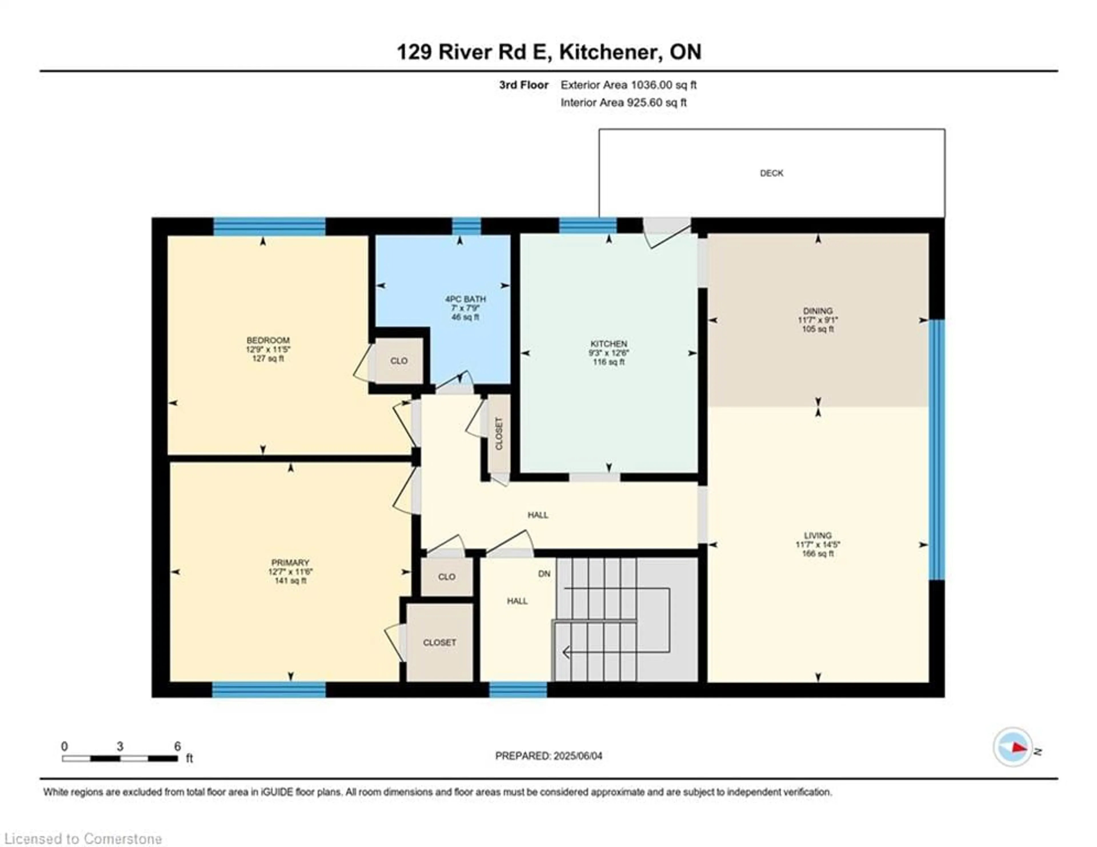 Floor plan for 129 River Rd, Kitchener Ontario N2B 2G7