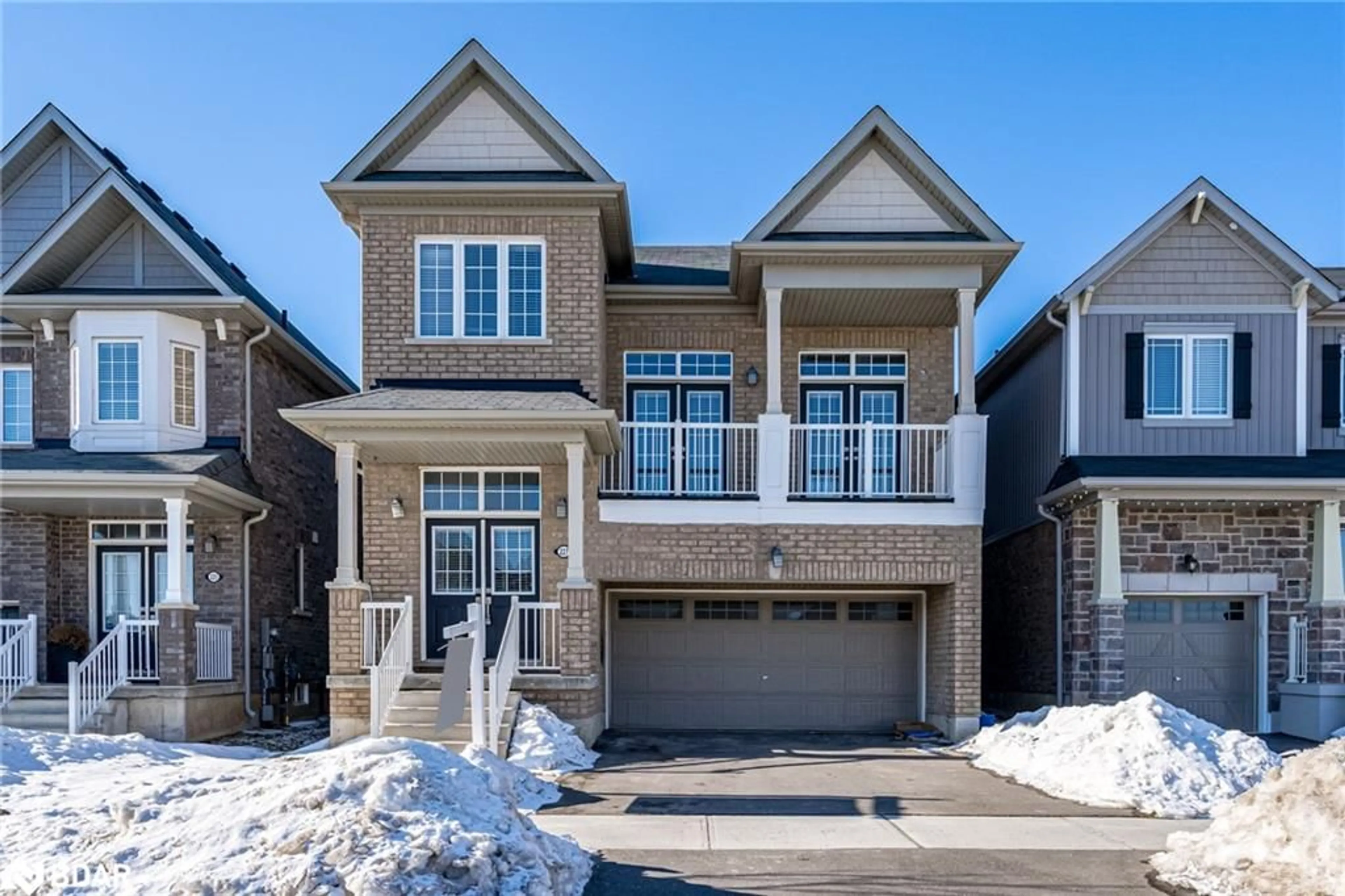 Home with brick exterior material, street for 227 Thompson Rd, Caledonia Ontario N3W 0C4